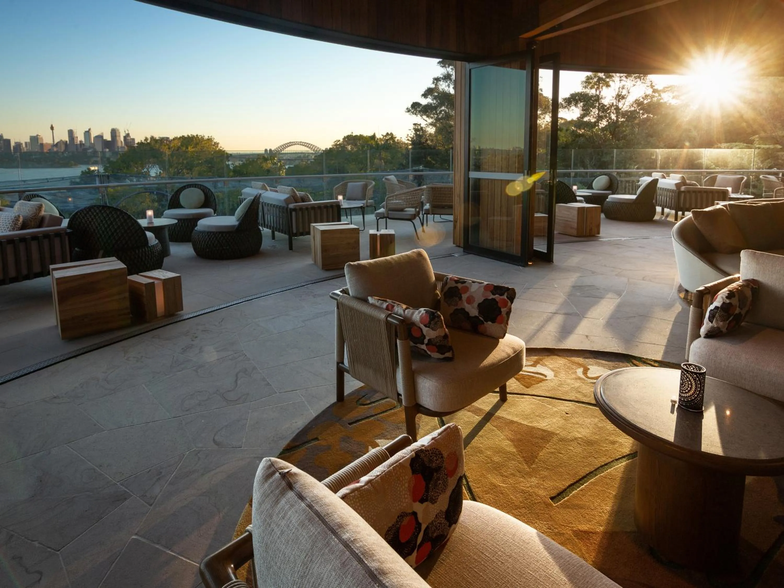Patio in Wildlife Retreat at Taronga