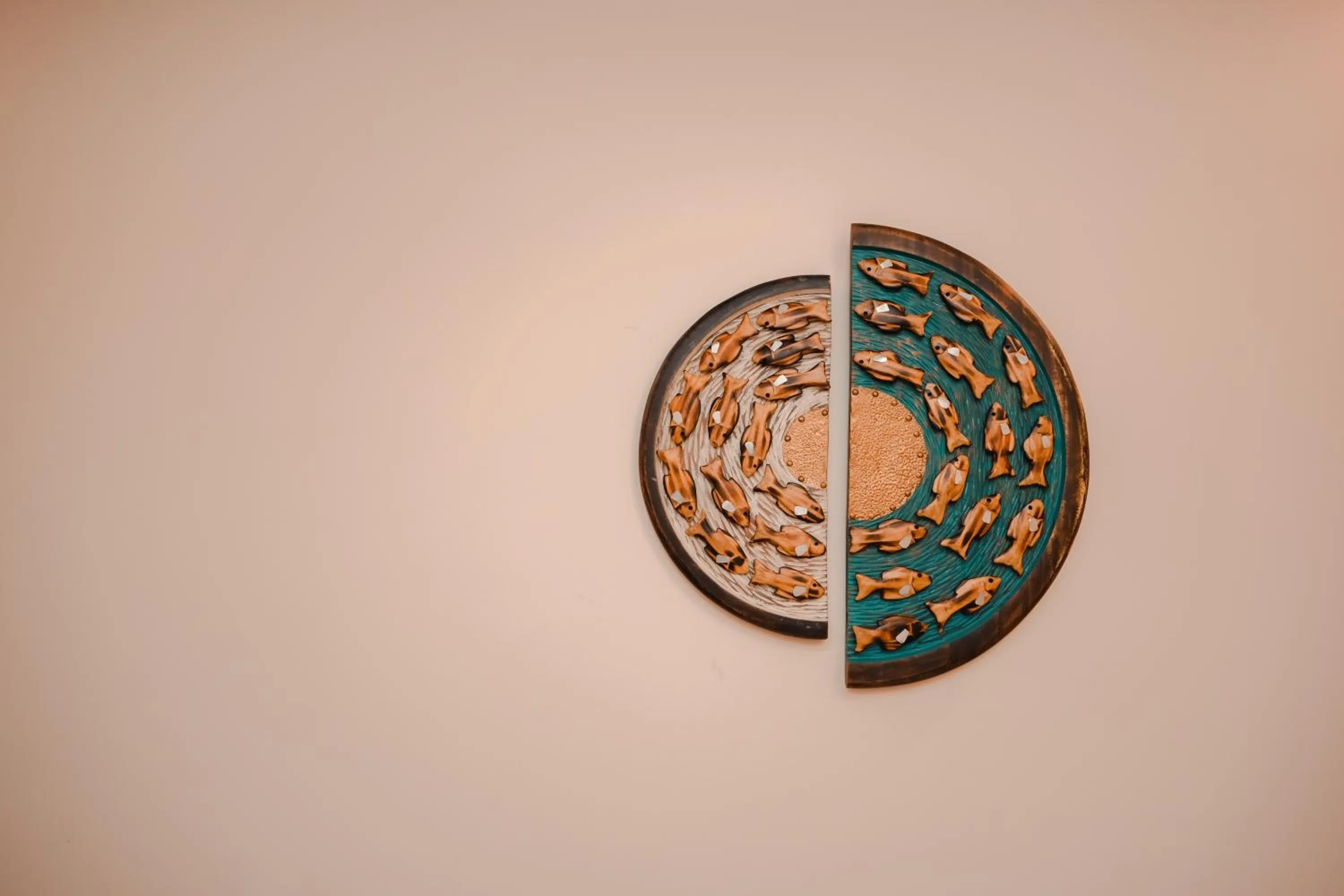 Decorative detail in Kristi Guest House, Shantiniketan