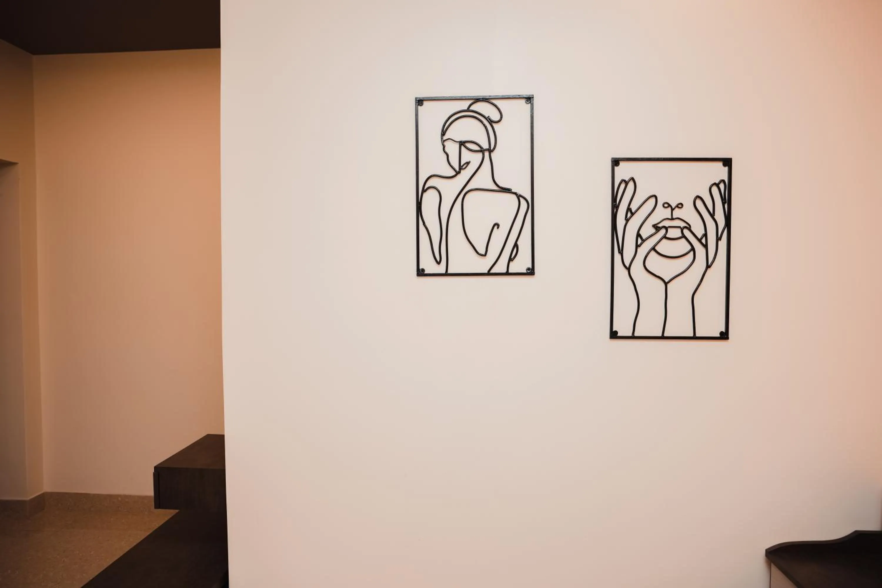 Decorative detail in Kristi Guest House, Shantiniketan