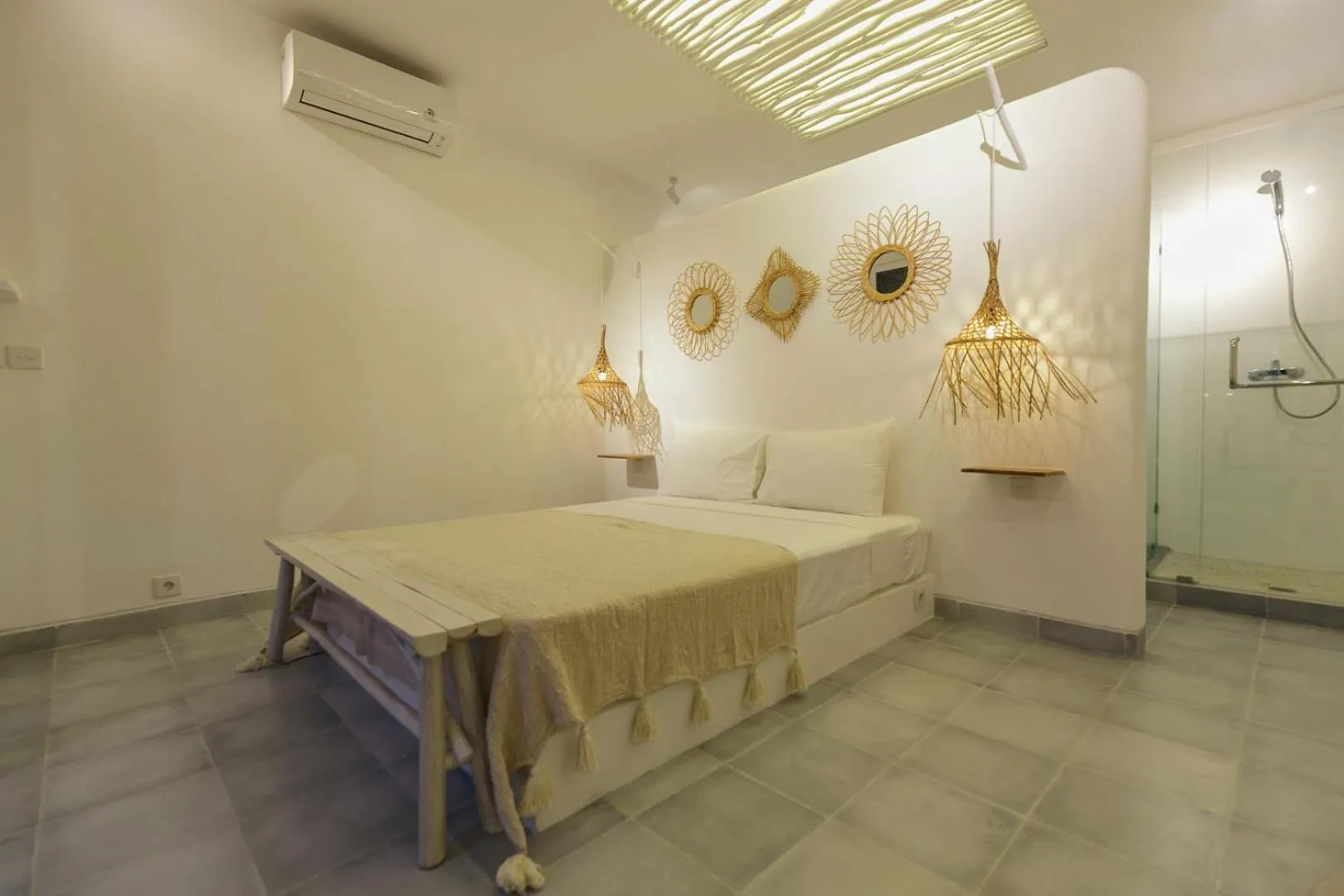 Bedroom, Bed in The Bingin Beach Villas' Bungalow Resort