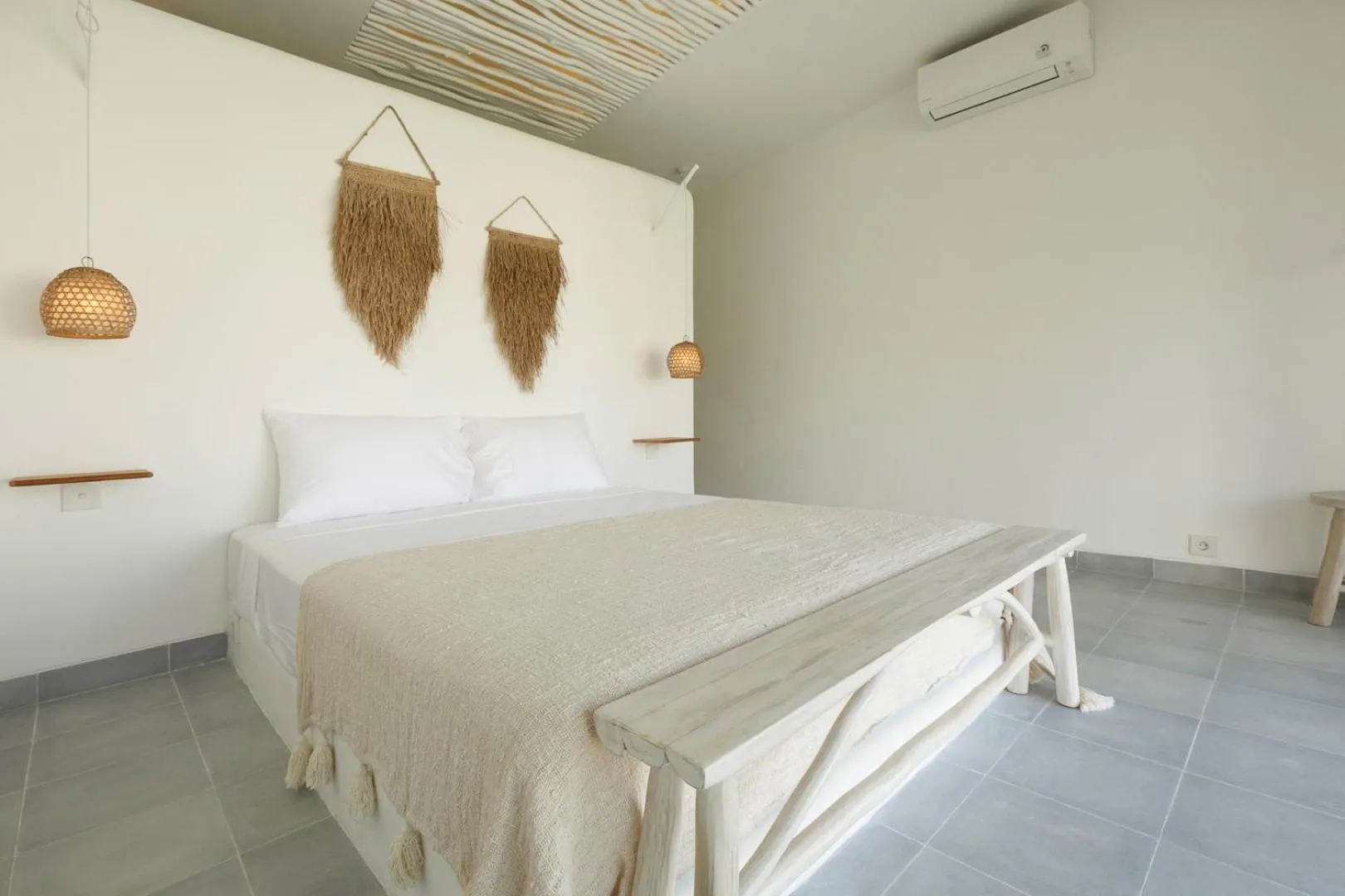 Bedroom, Bed in The Bingin Beach Villas' Bungalow Resort