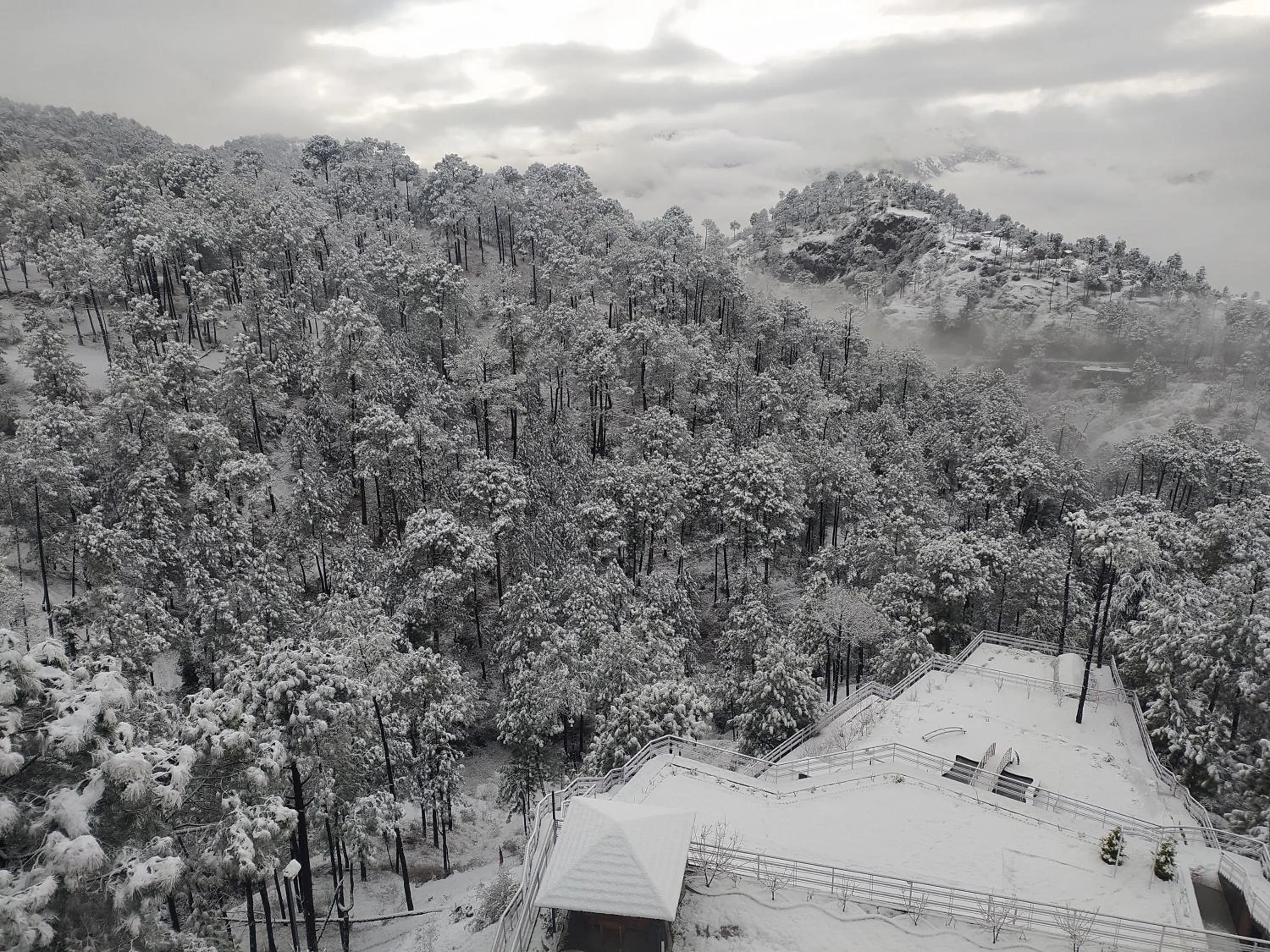 Mountain view in Kanishka Retreat Resort Chail