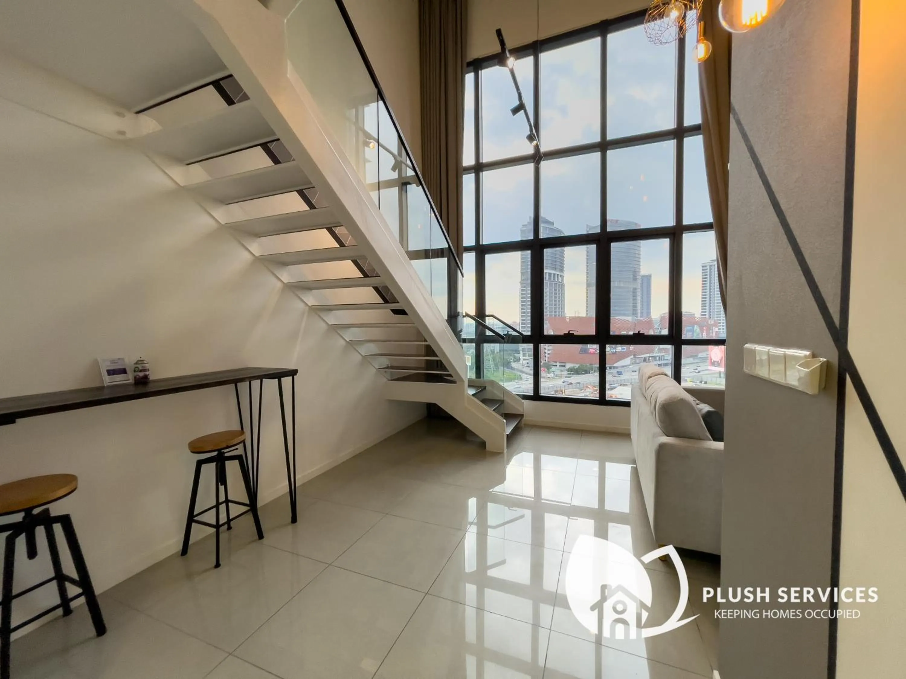 Living room in HighPark Suites in Petaling Jaya, Kelana Jaya by Plush