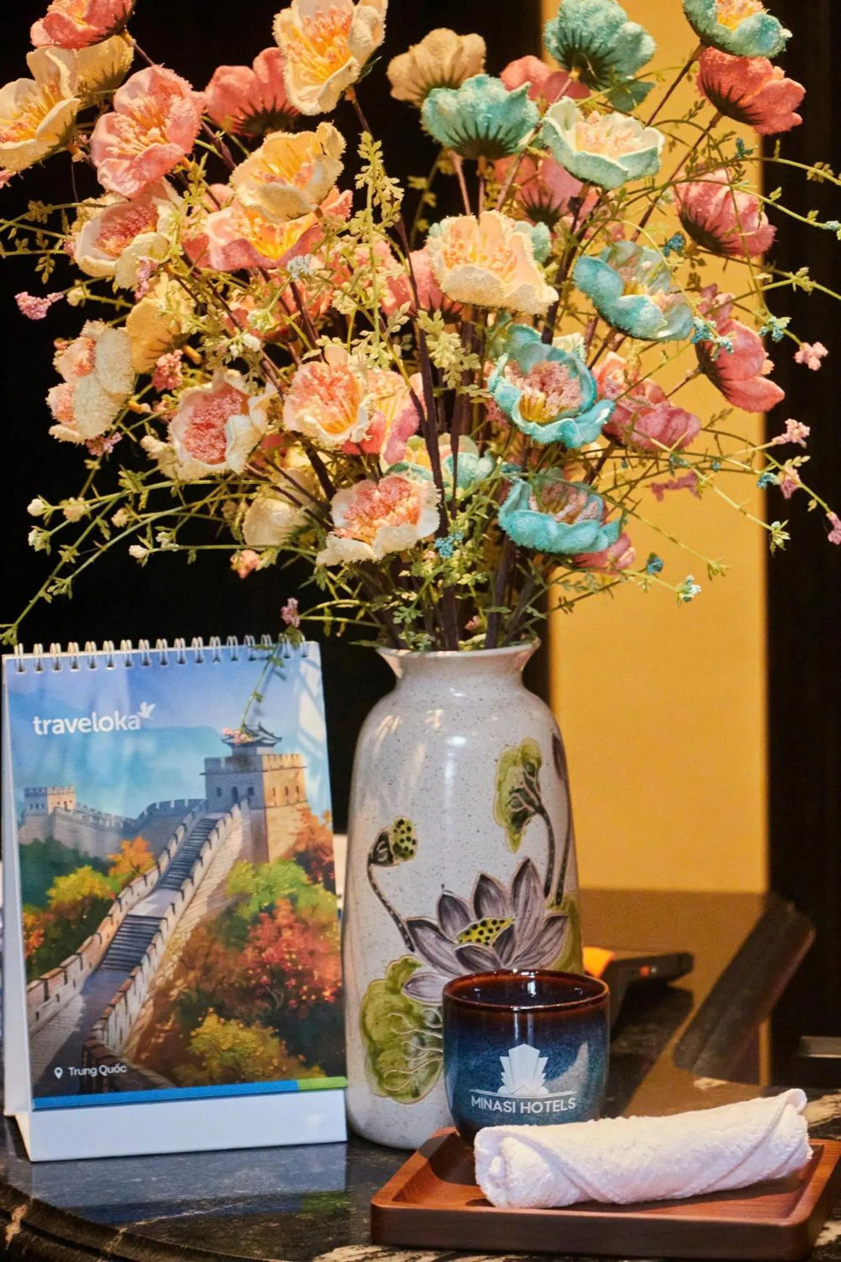 Decorative detail in Minasi HanoiOi Lakeside Hotel