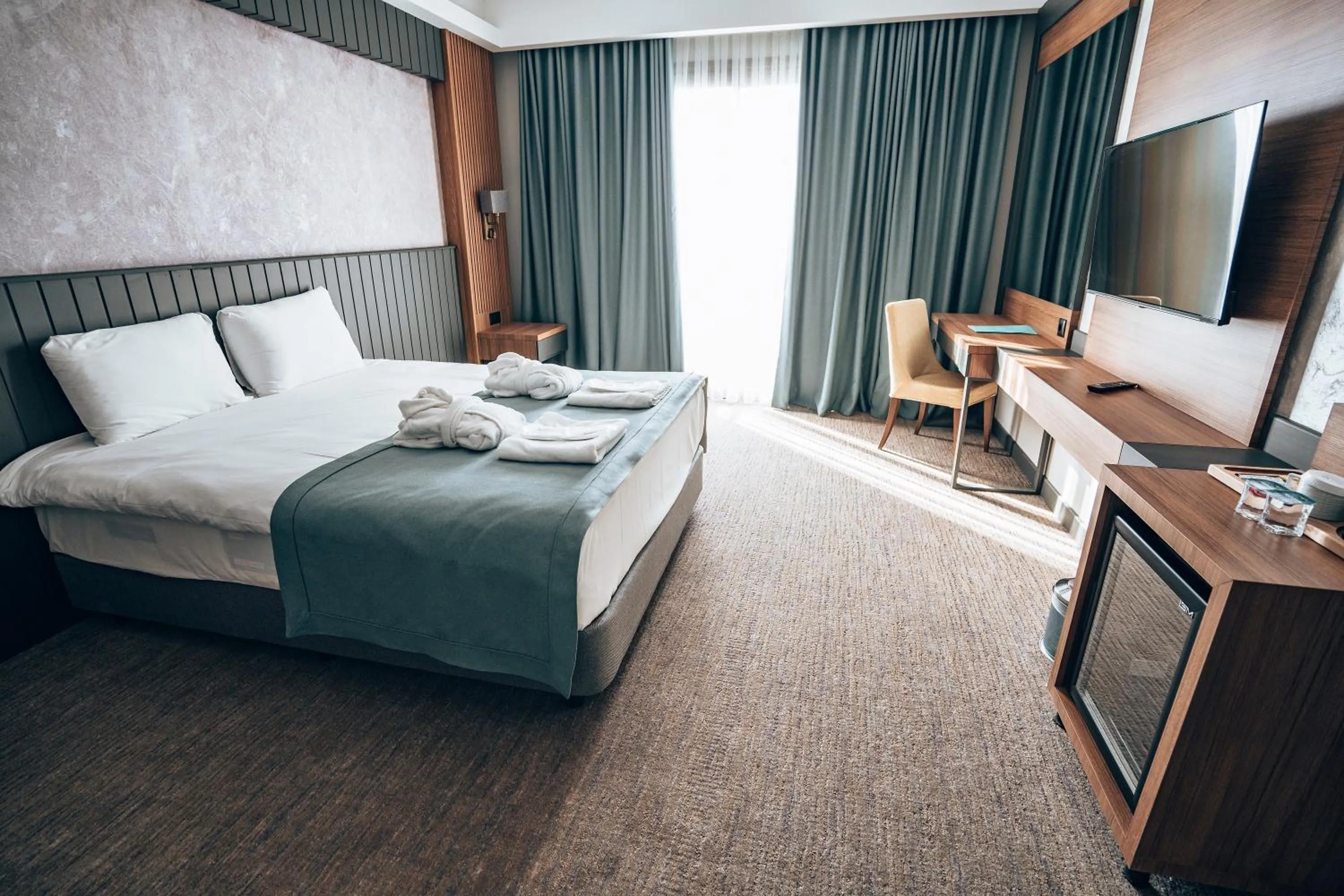 Bed in ADEMPİRA TERMAL&SPAHOTEL