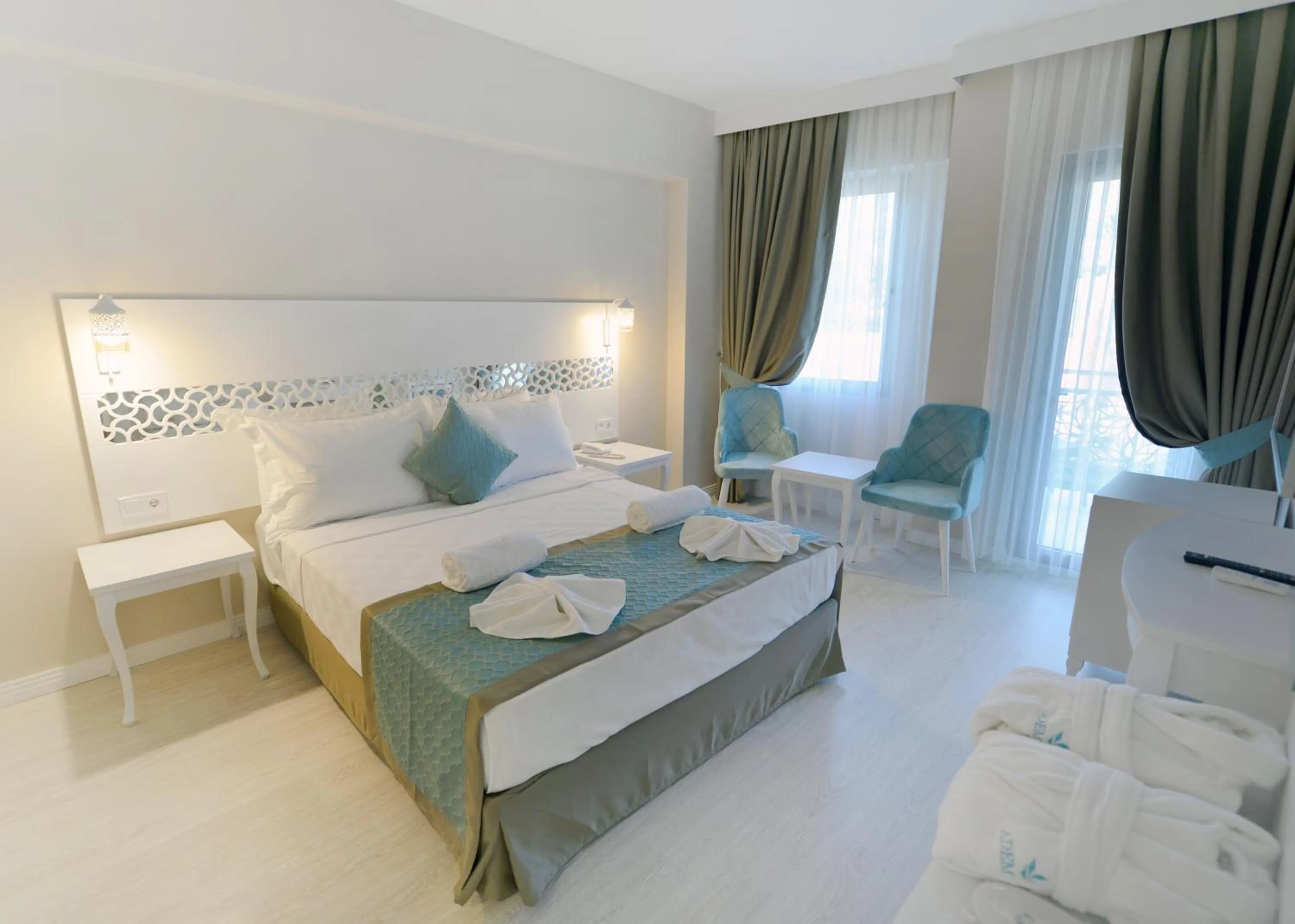 Bed in ADEMPİRA TERMAL&SPAHOTEL