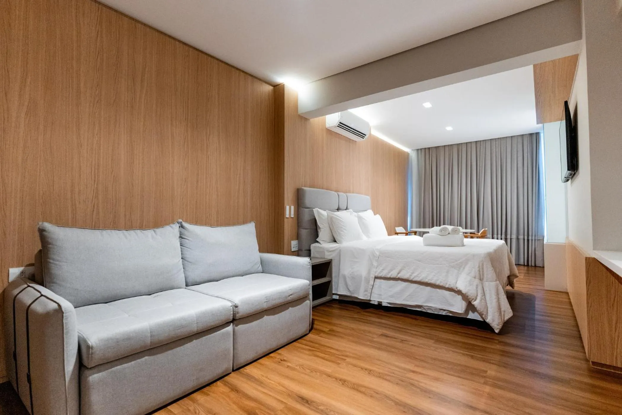 Bed in Beira Rio Palace Hotel