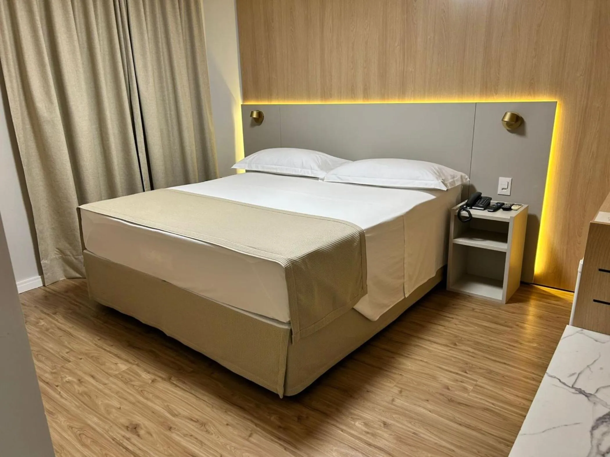 Bed in Beira Rio Palace Hotel