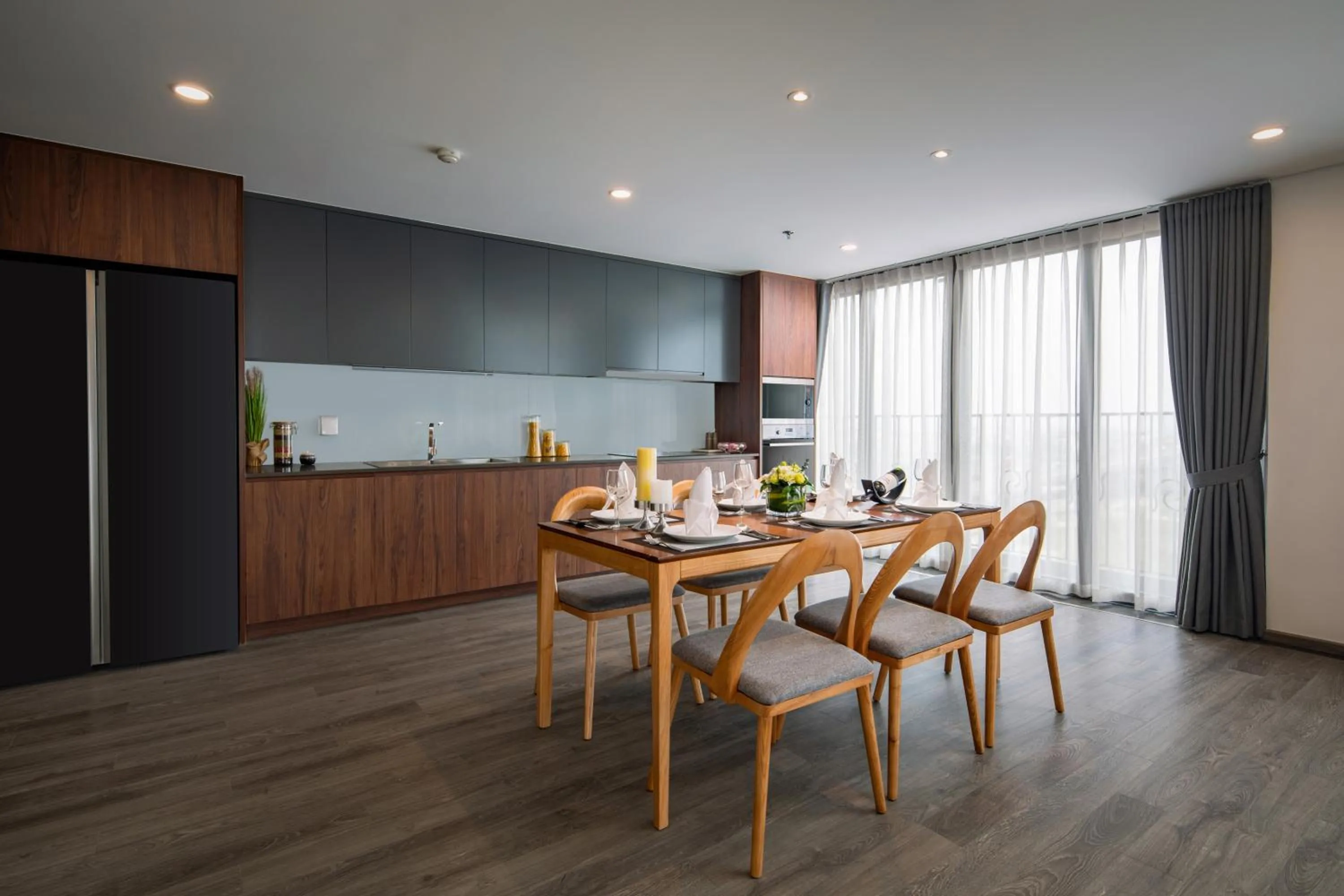 Kitchen or kitchenette in PentStudio West Lake Hanoi