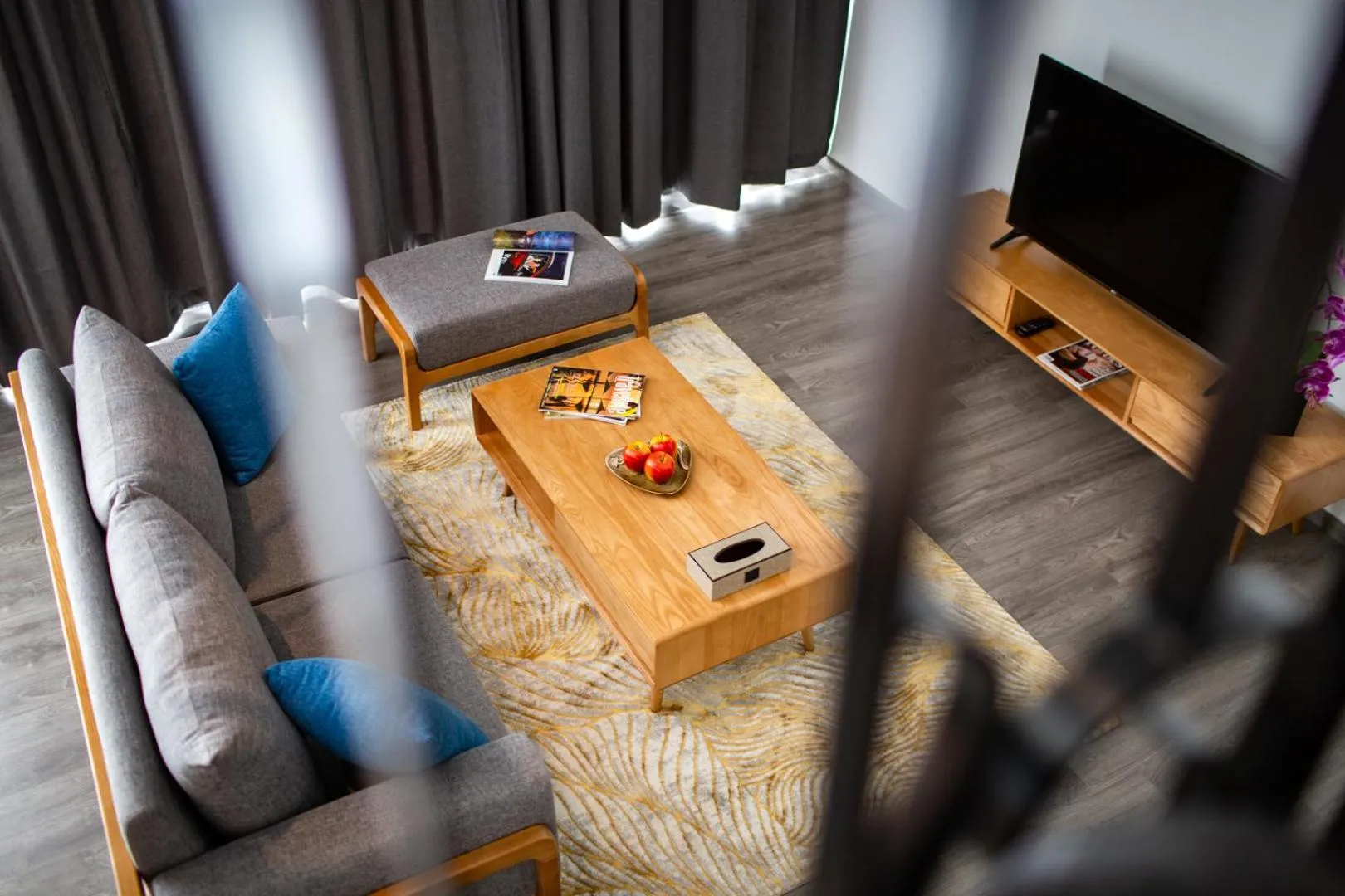 Living room in PentStudio West Lake Hanoi