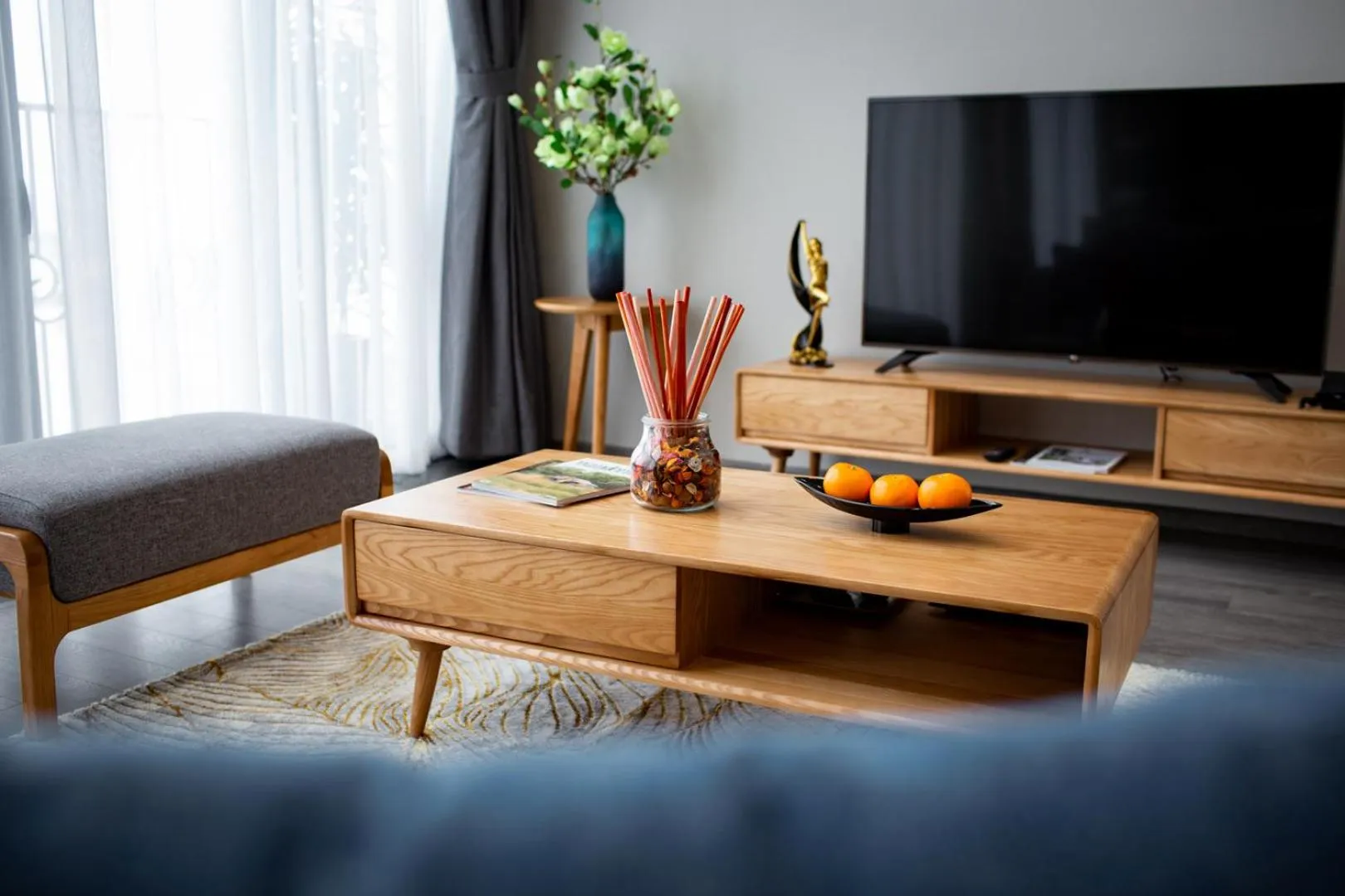 Living room in PentStudio West Lake Hanoi