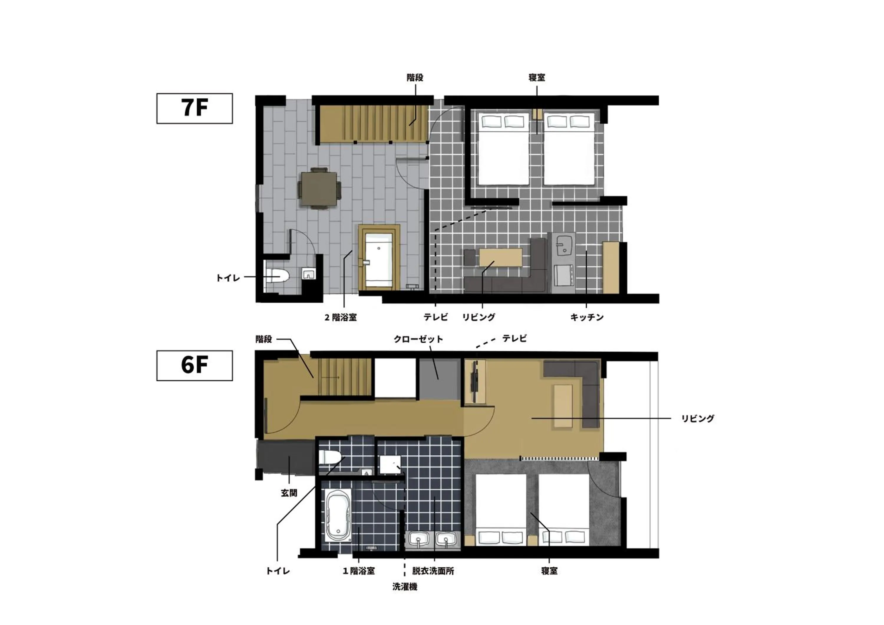 Floor plan in MATERIAL Fuchomae