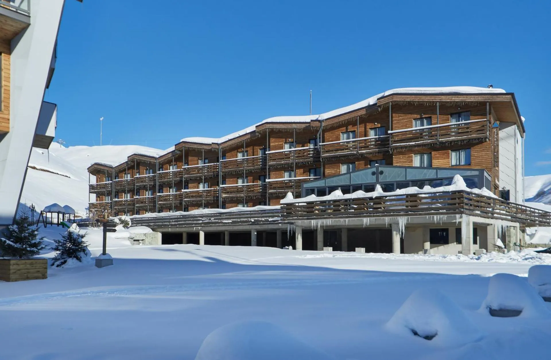 Property building in Gudauri Hills Apart Hotel