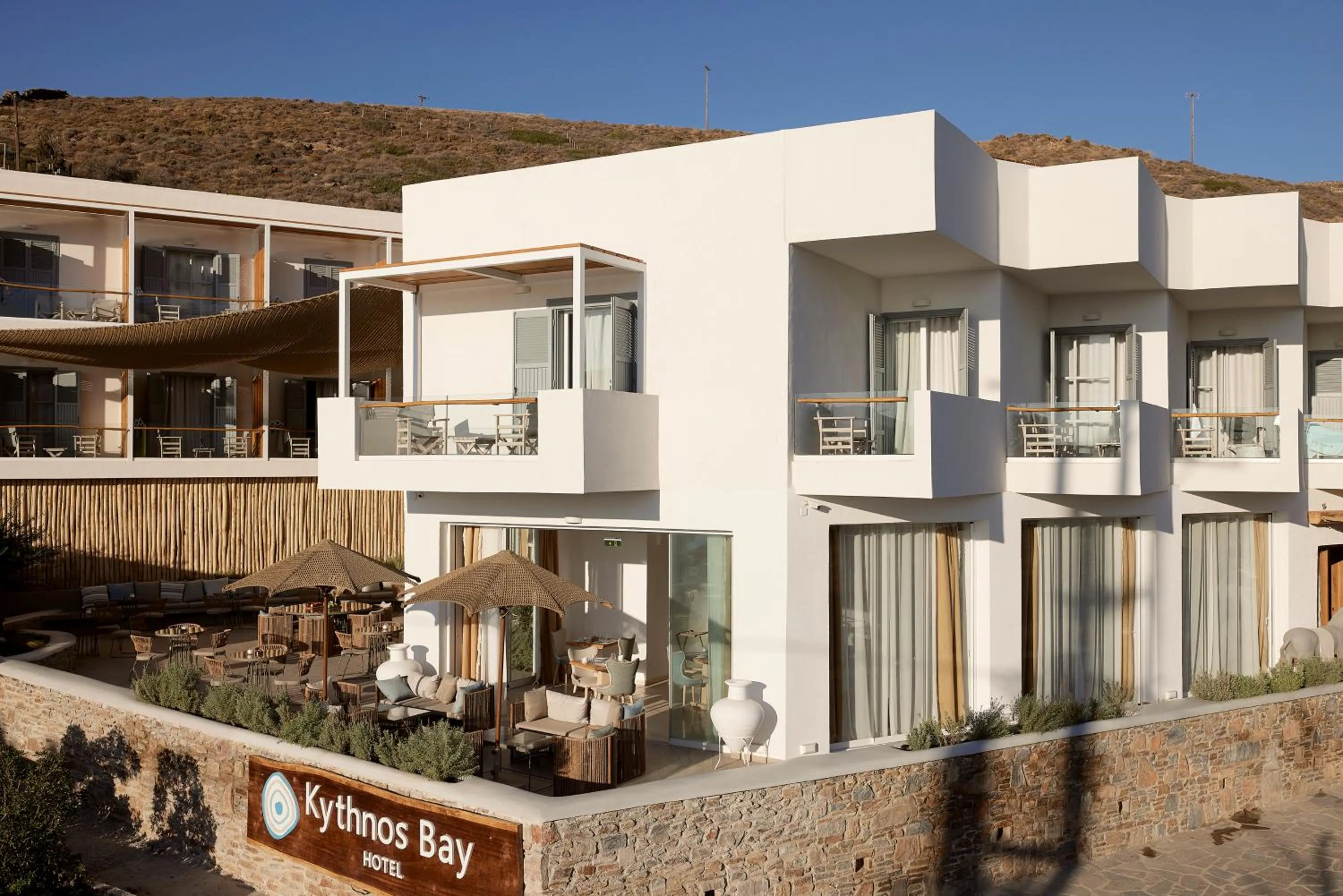 Property building in Kythnos Bay Hotel