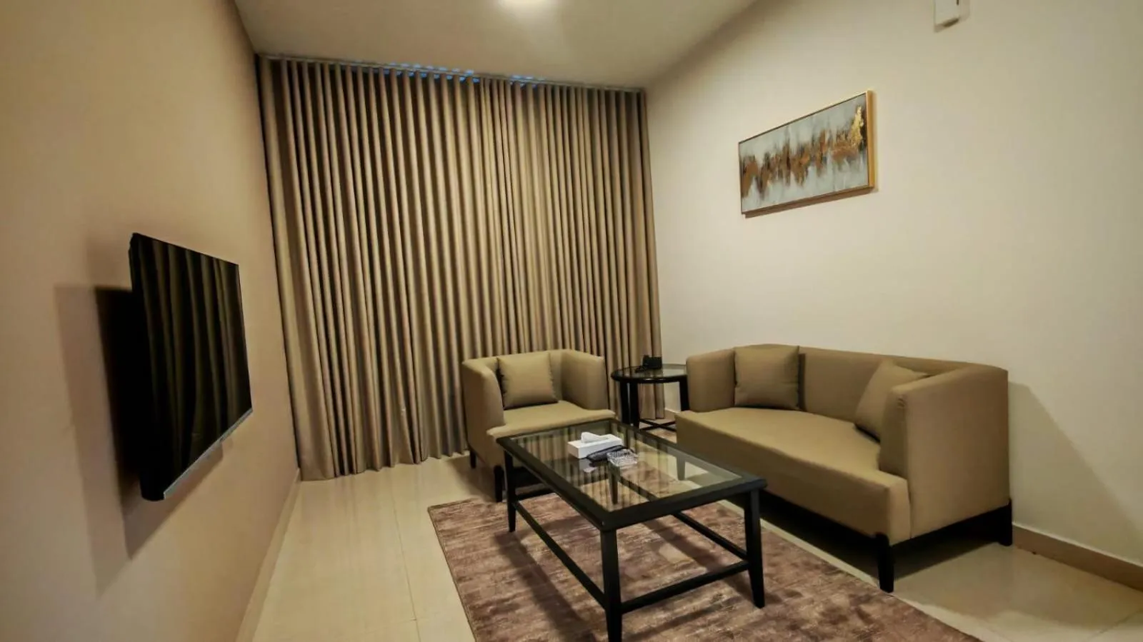 Living room in Al Khaleej Plaza Furnished Hotel Apartments