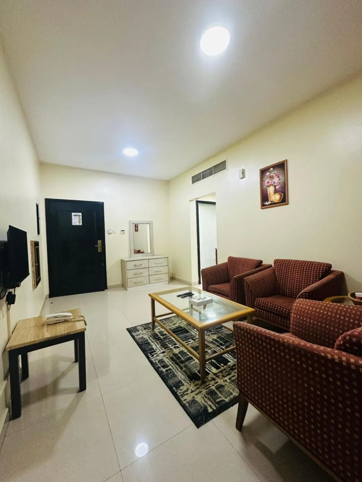 Living room in Al Khaleej Plaza Furnished Hotel Apartments