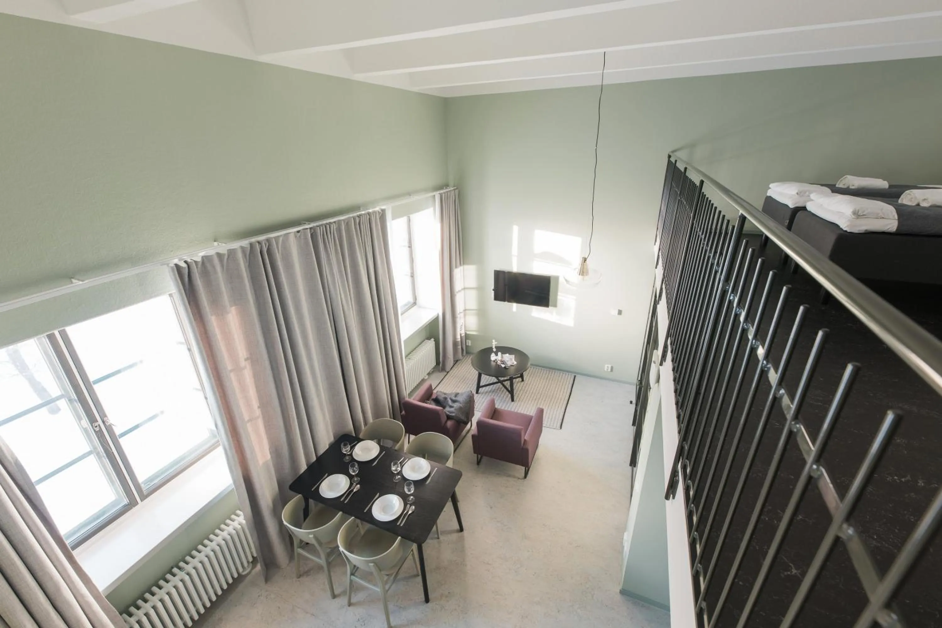 Seating area in Forenom Aparthotel Jyväskylä