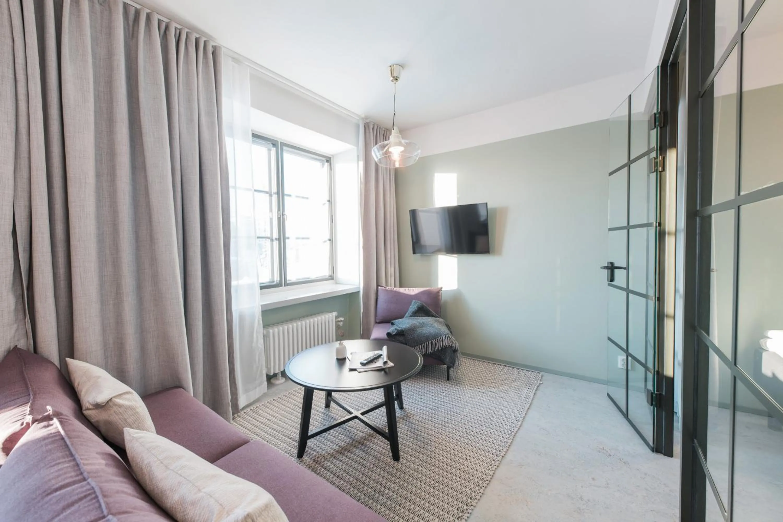 Seating area in Forenom Aparthotel Jyväskylä