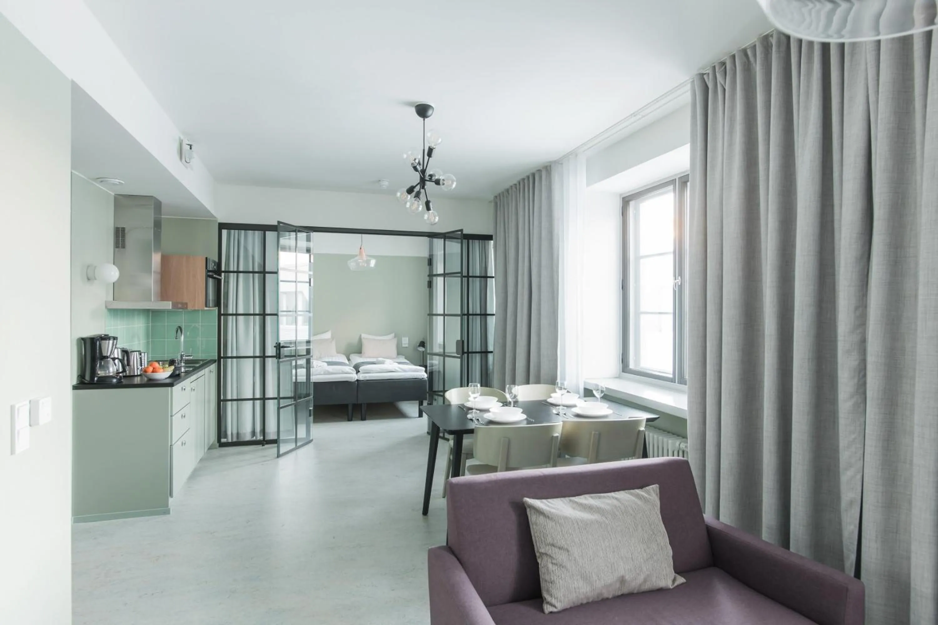 Living room in Forenom Aparthotel Jyväskylä