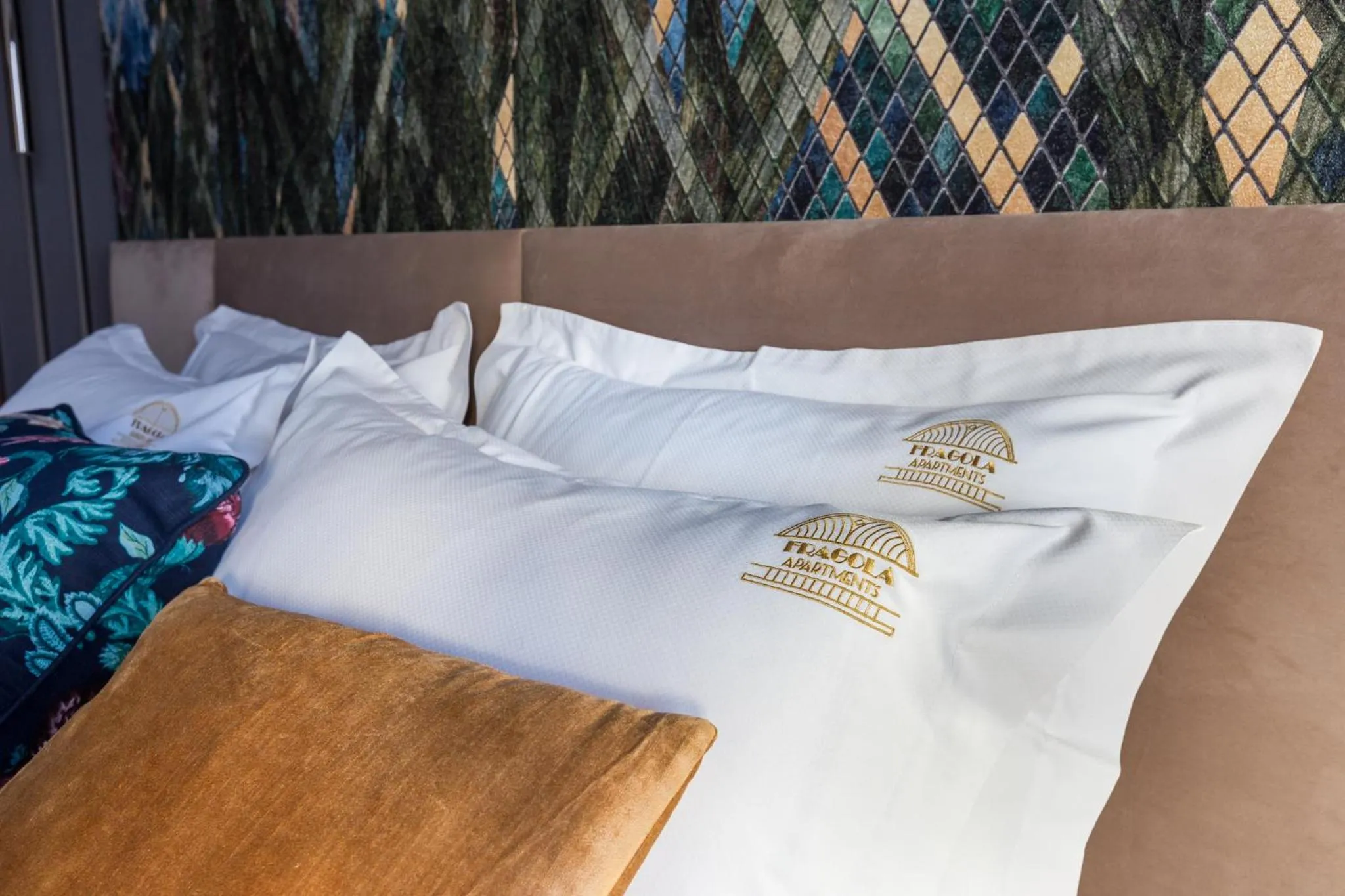 Bed in Fragola Apartments Rajska 3 - modern studios, park