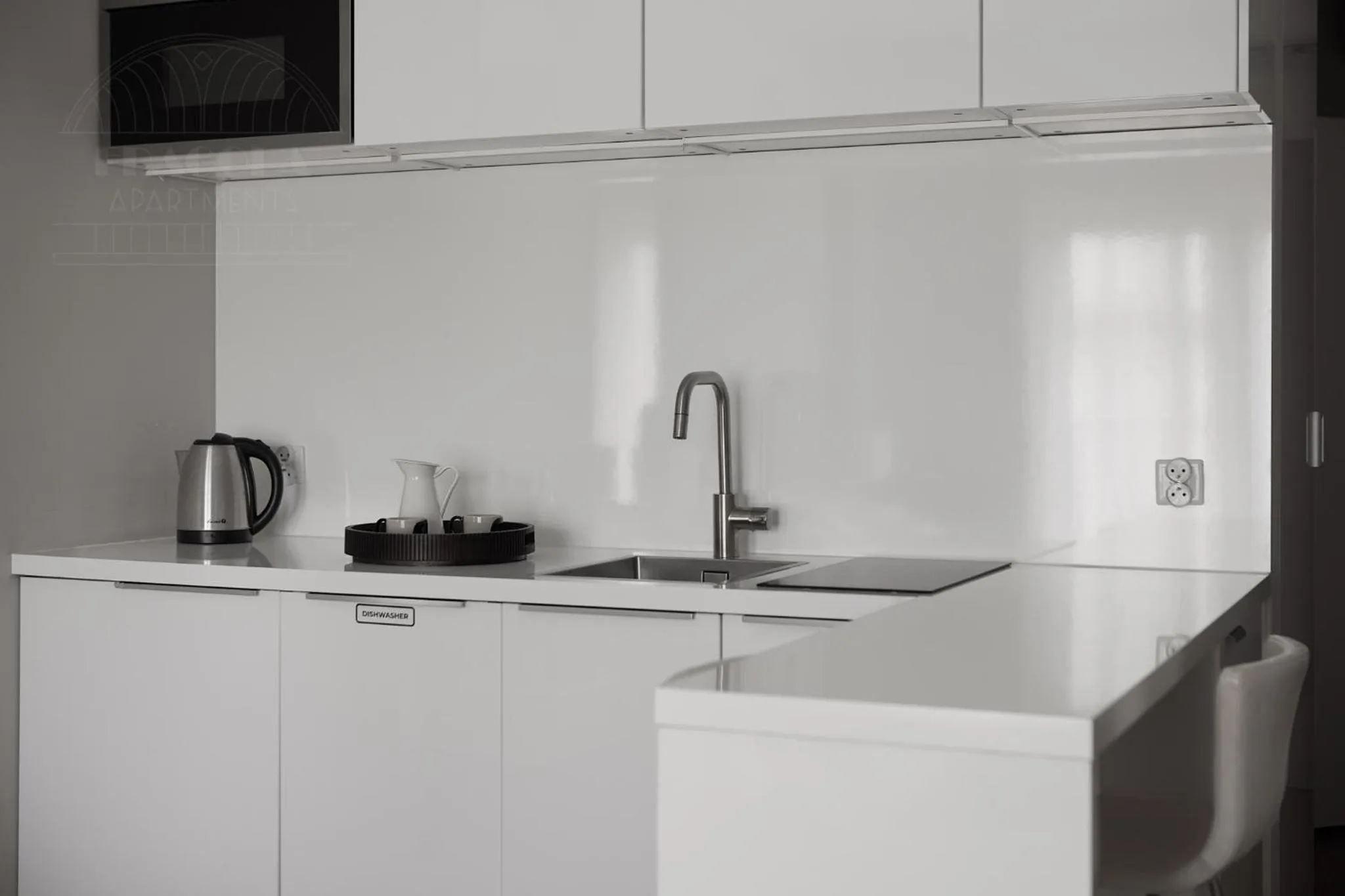 Kitchen or kitchenette in Fragola Apartments Rajska 3 - modern studios, park