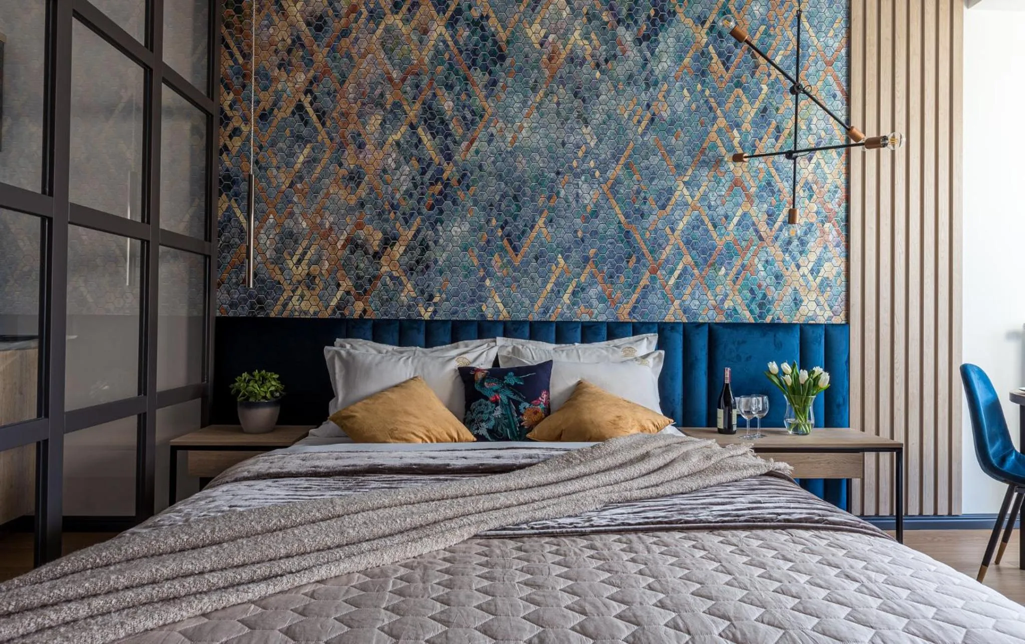 Bed in Fragola Apartments Rajska 3 - modern studios, park