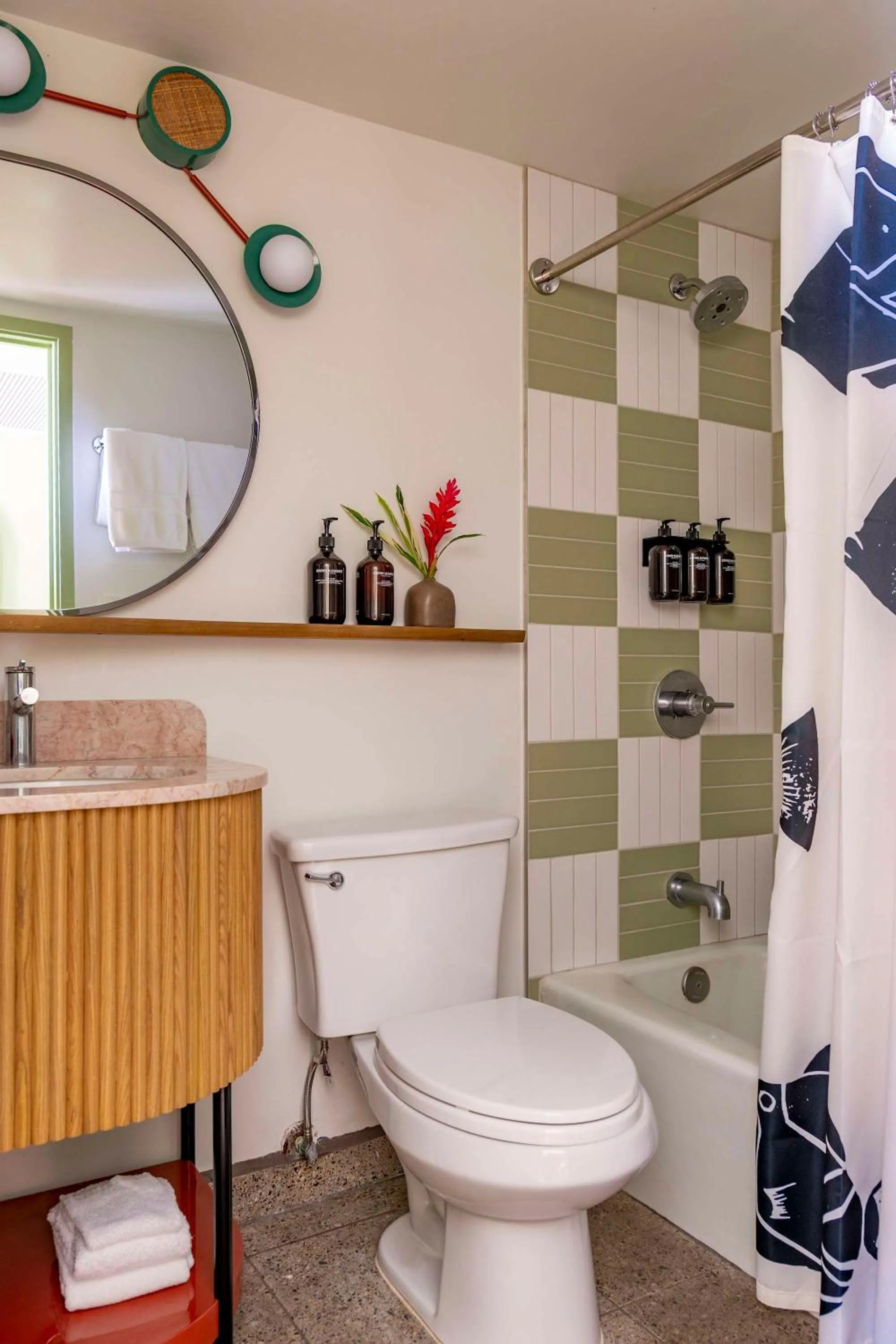Bathroom in Wayfinder Waikiki - Voted Top 10 Best Hotels in Hawaii!