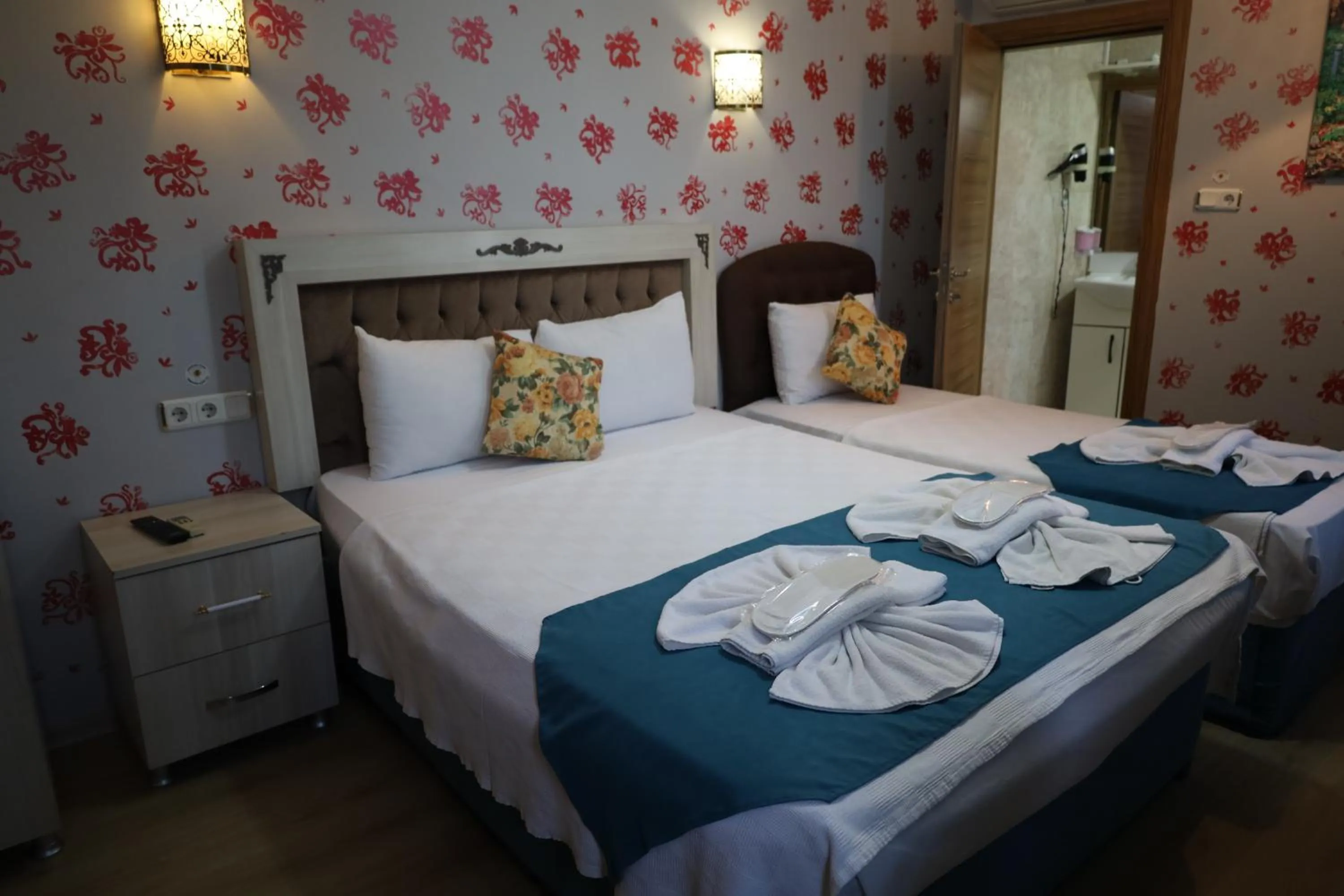 Bed in Galaxy Hotel Sultanahmet