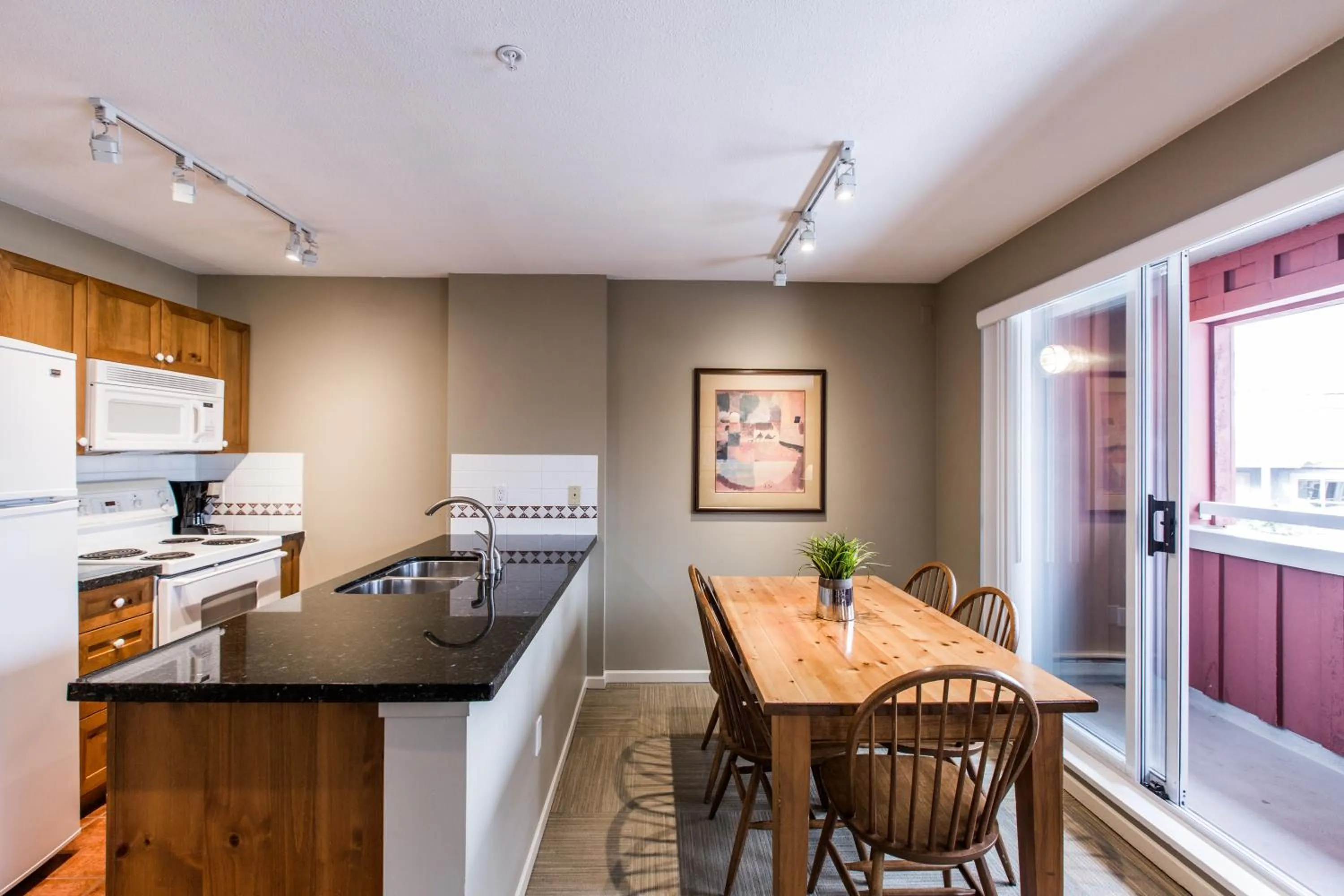 Kitchen or kitchenette in Whistler Blackcomb Vacation Rentals - Village North