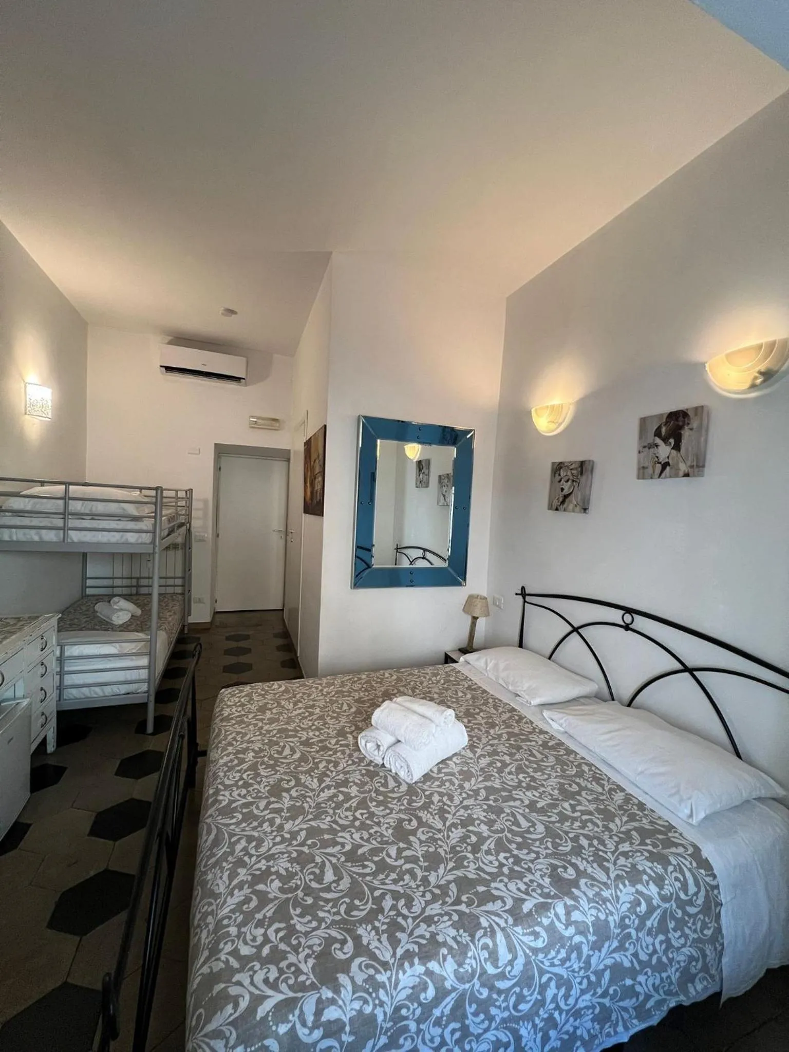 Bedroom, Bed in White Vatican