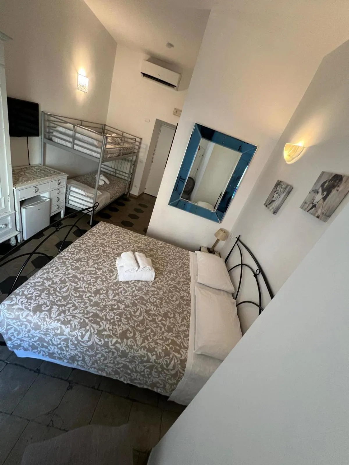 Bedroom, Bed in White Vatican