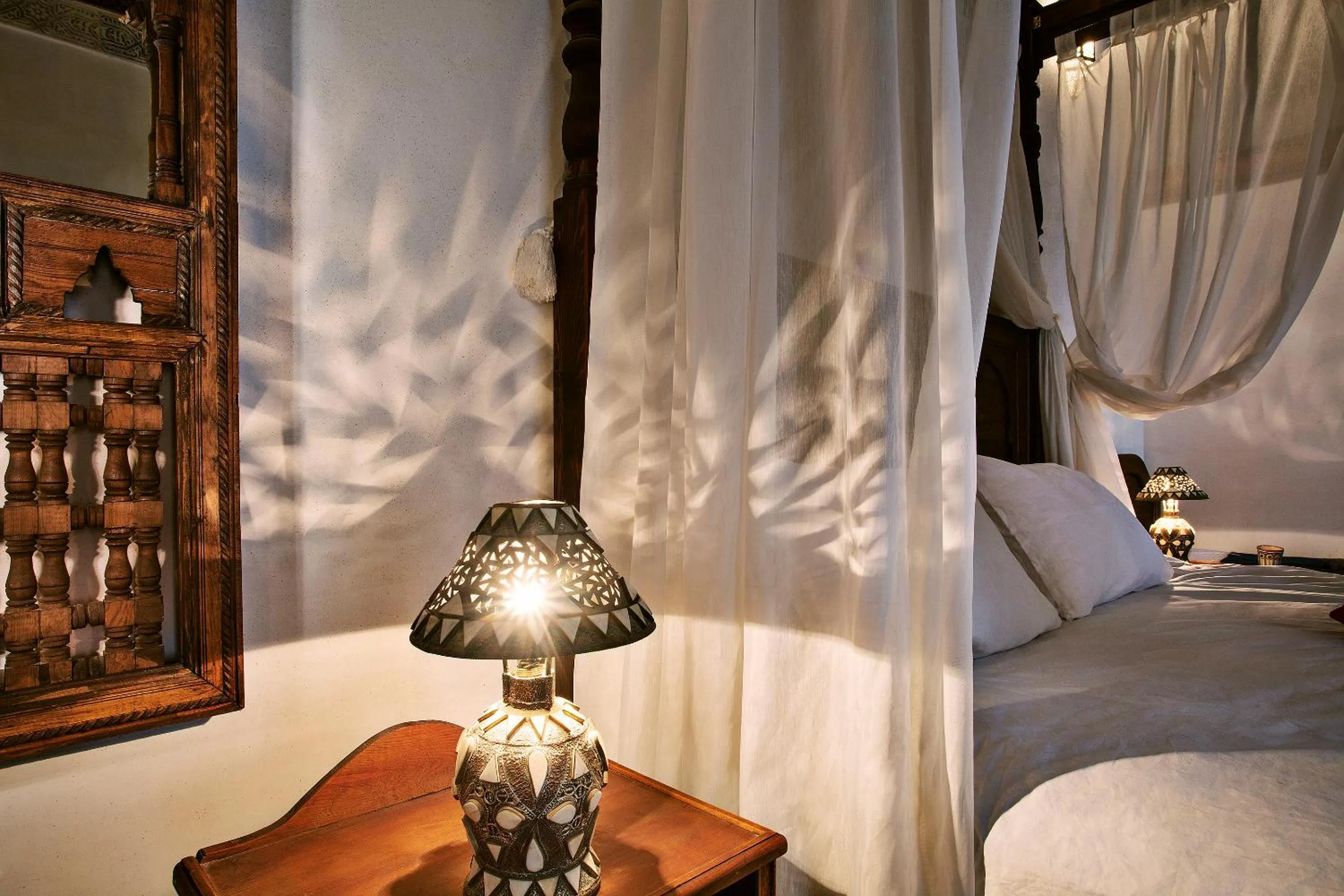 Decorative detail, Bed in Dar Drissi