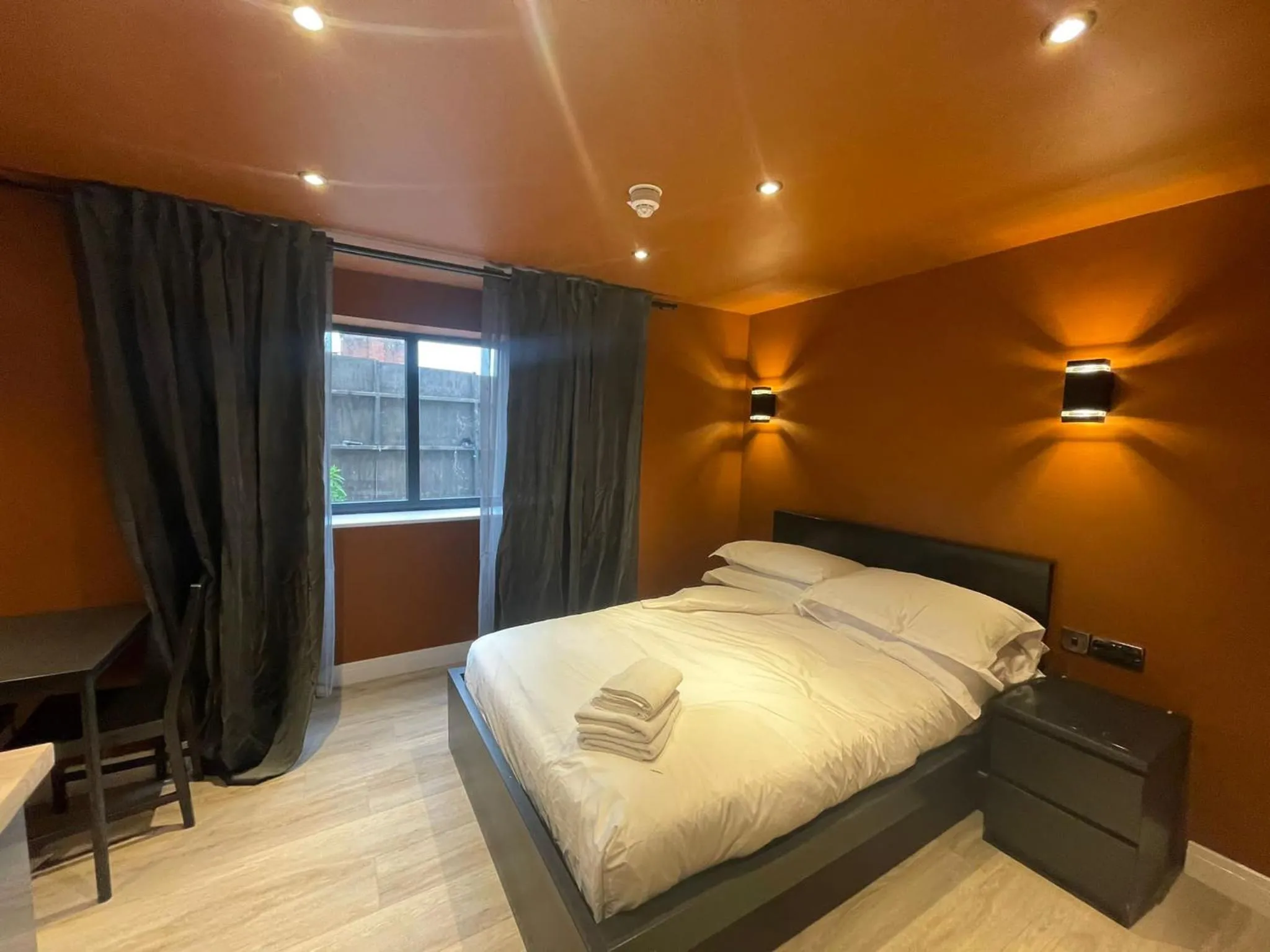 Bed in Sky City Apartments