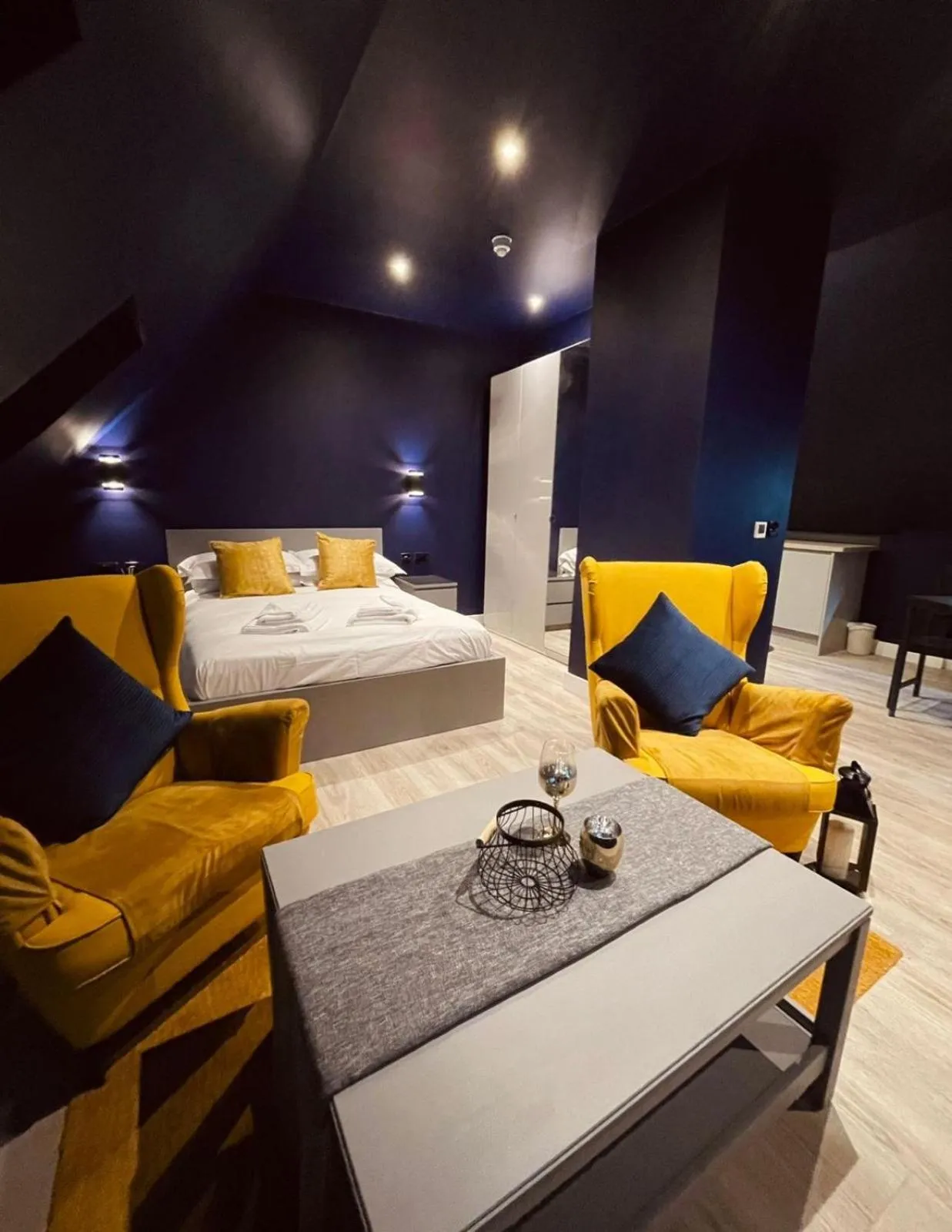 Bed in Sky City Apartments