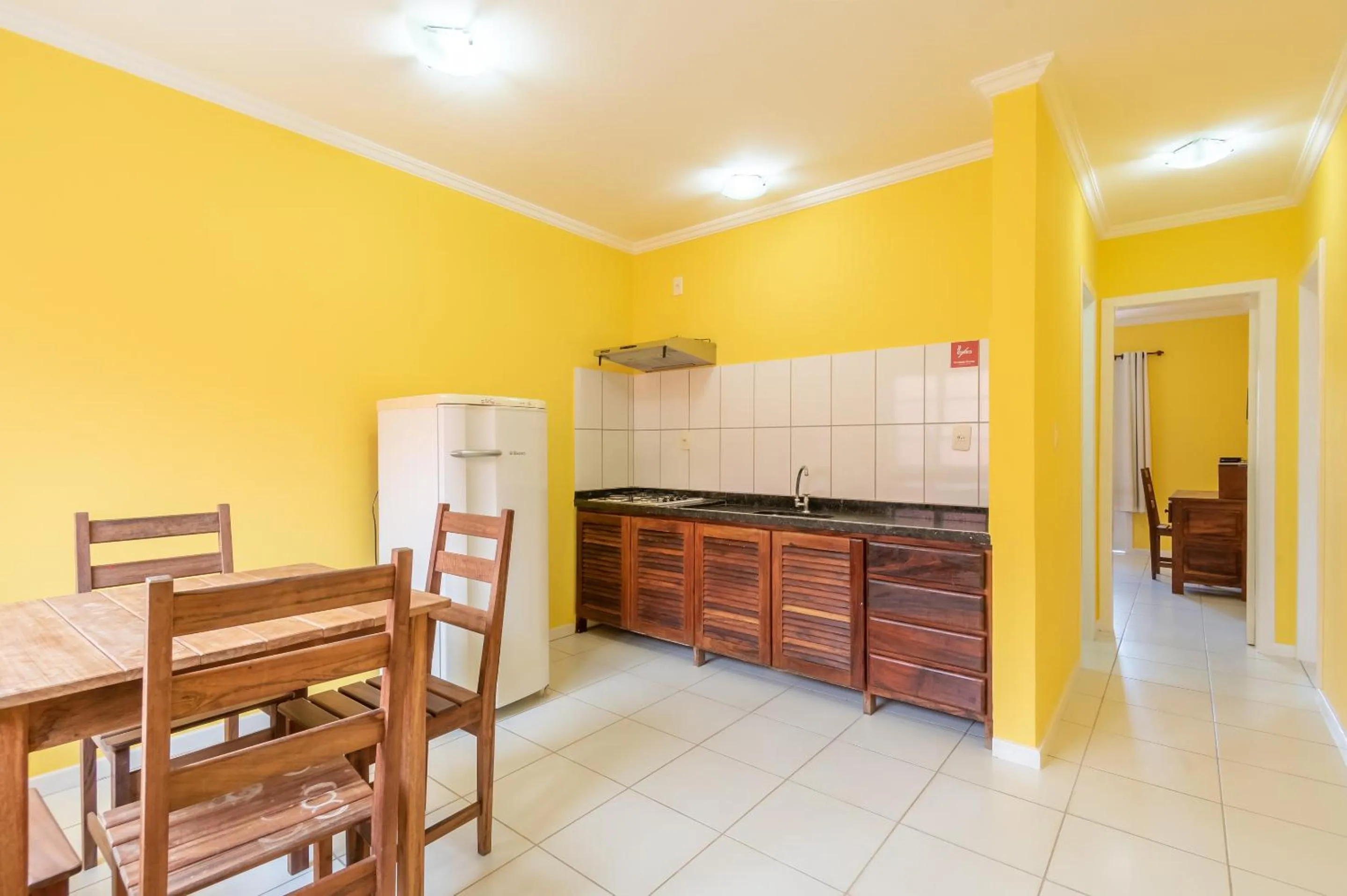 Kitchen or kitchenette in Pousada Estrada do Ouro