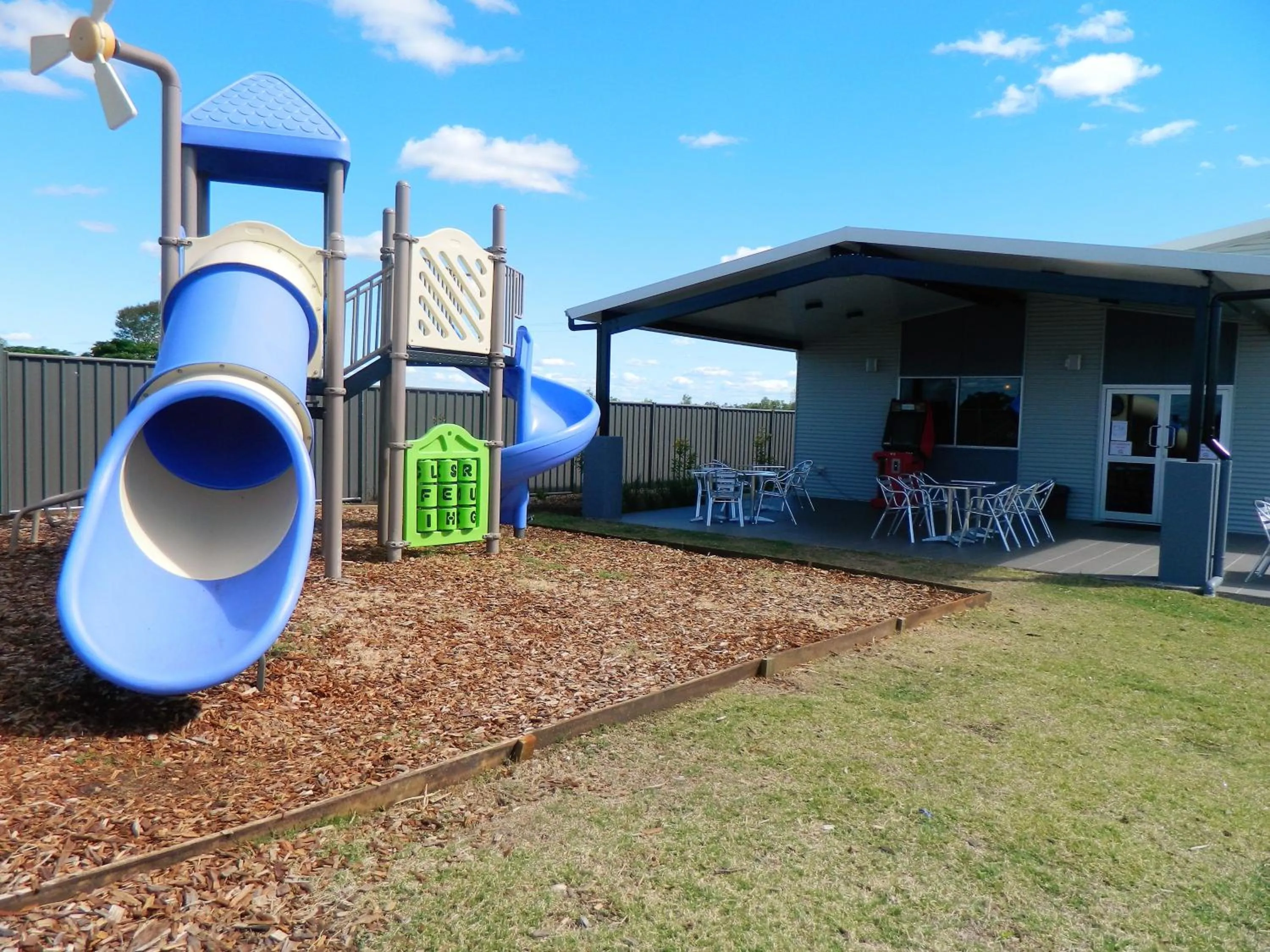 Children play ground in Dooleys Tavern and Motel Capella