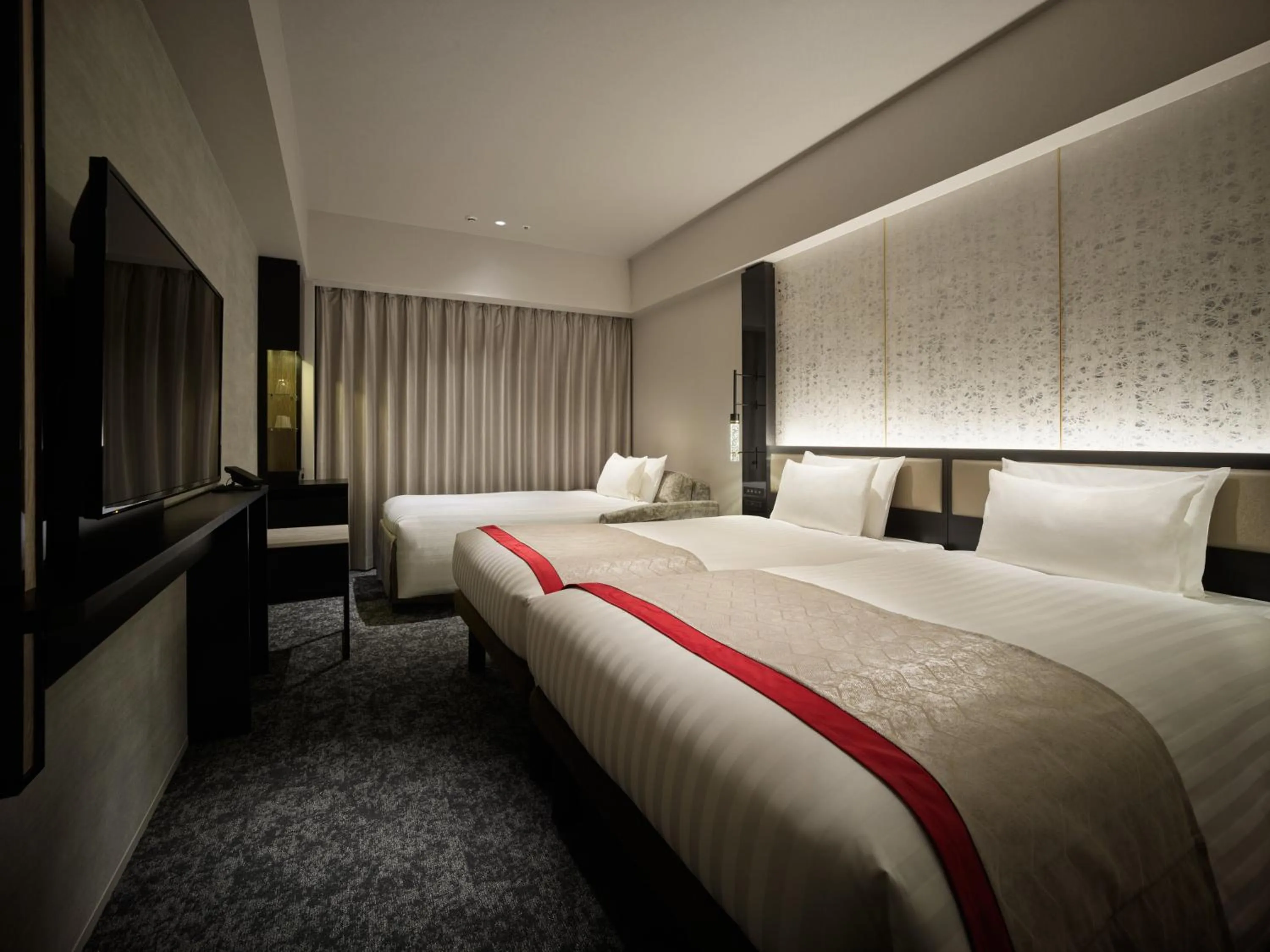 Adjoining Moderate Twin Room with Sofa Bed (Non-Connecting Room) in Mitsui Garden Hotel Fukuoka Nakasu