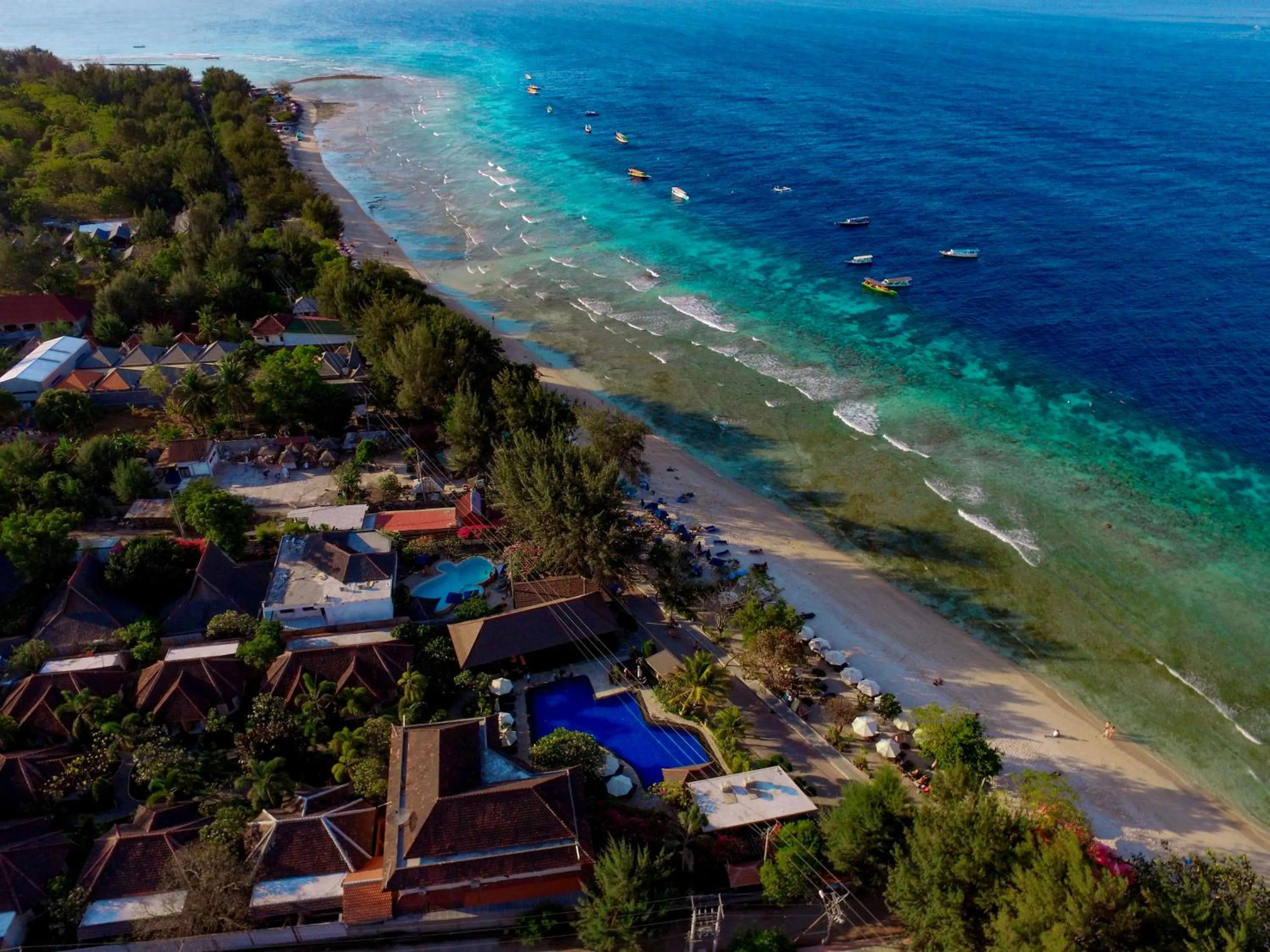 Bird's eye view in Villa Unggul