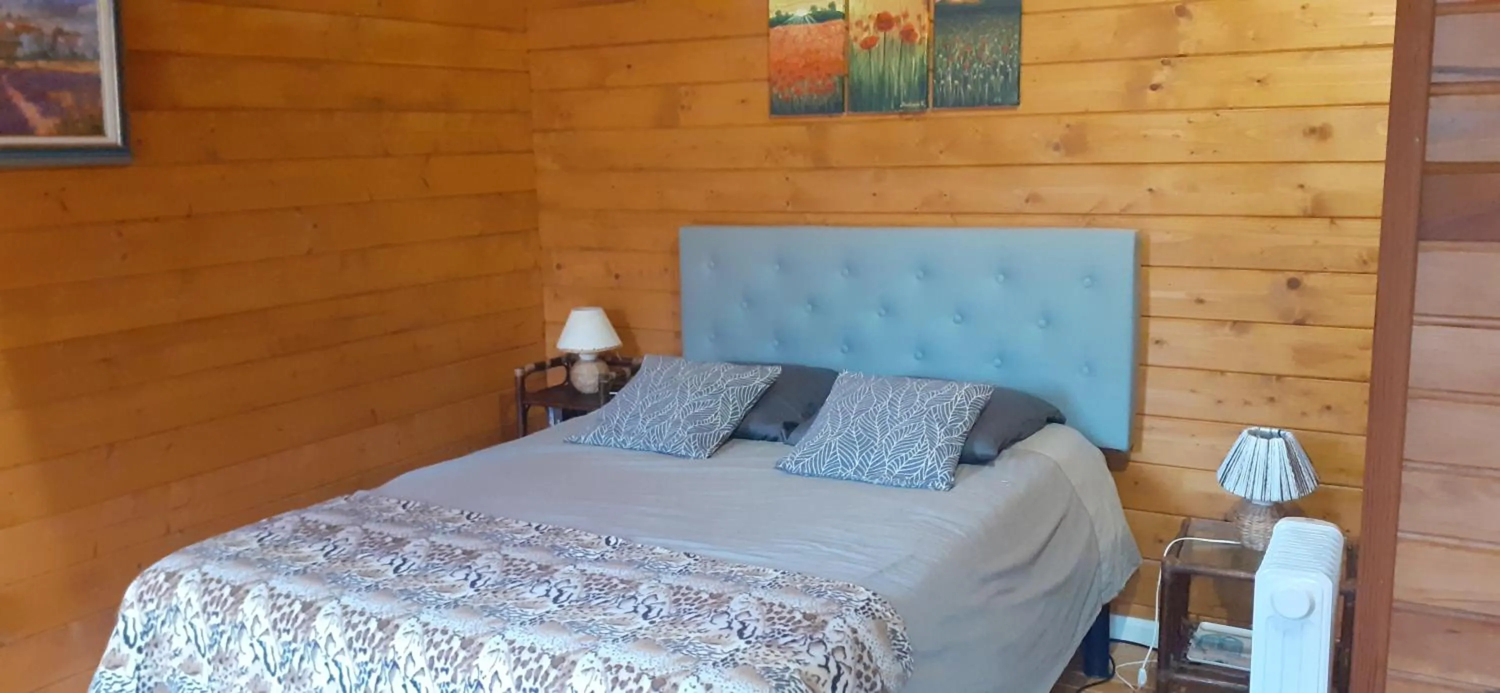 Bed in Chambre La Caunette