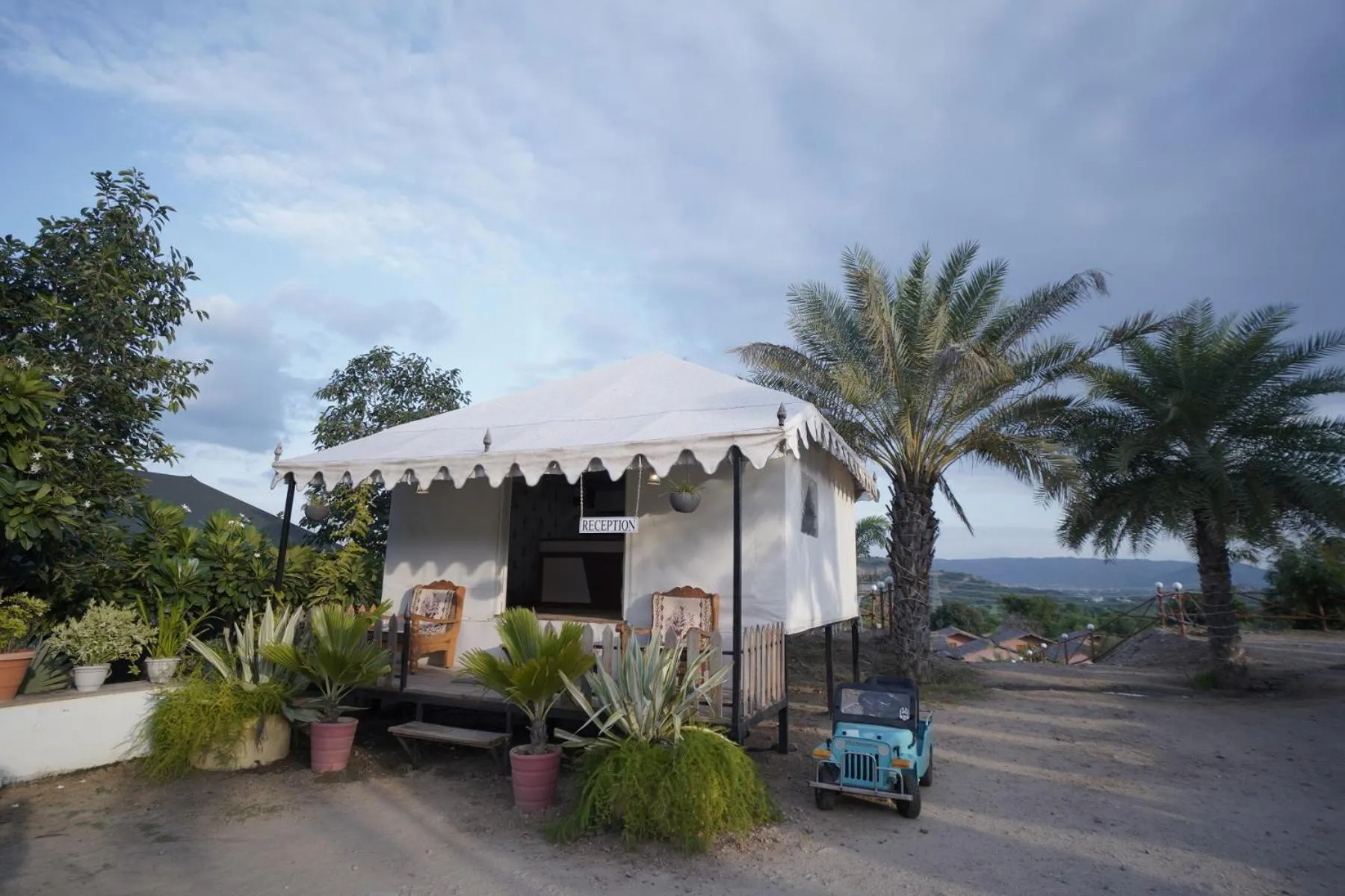 Text overlay in Amar Bagh Resort