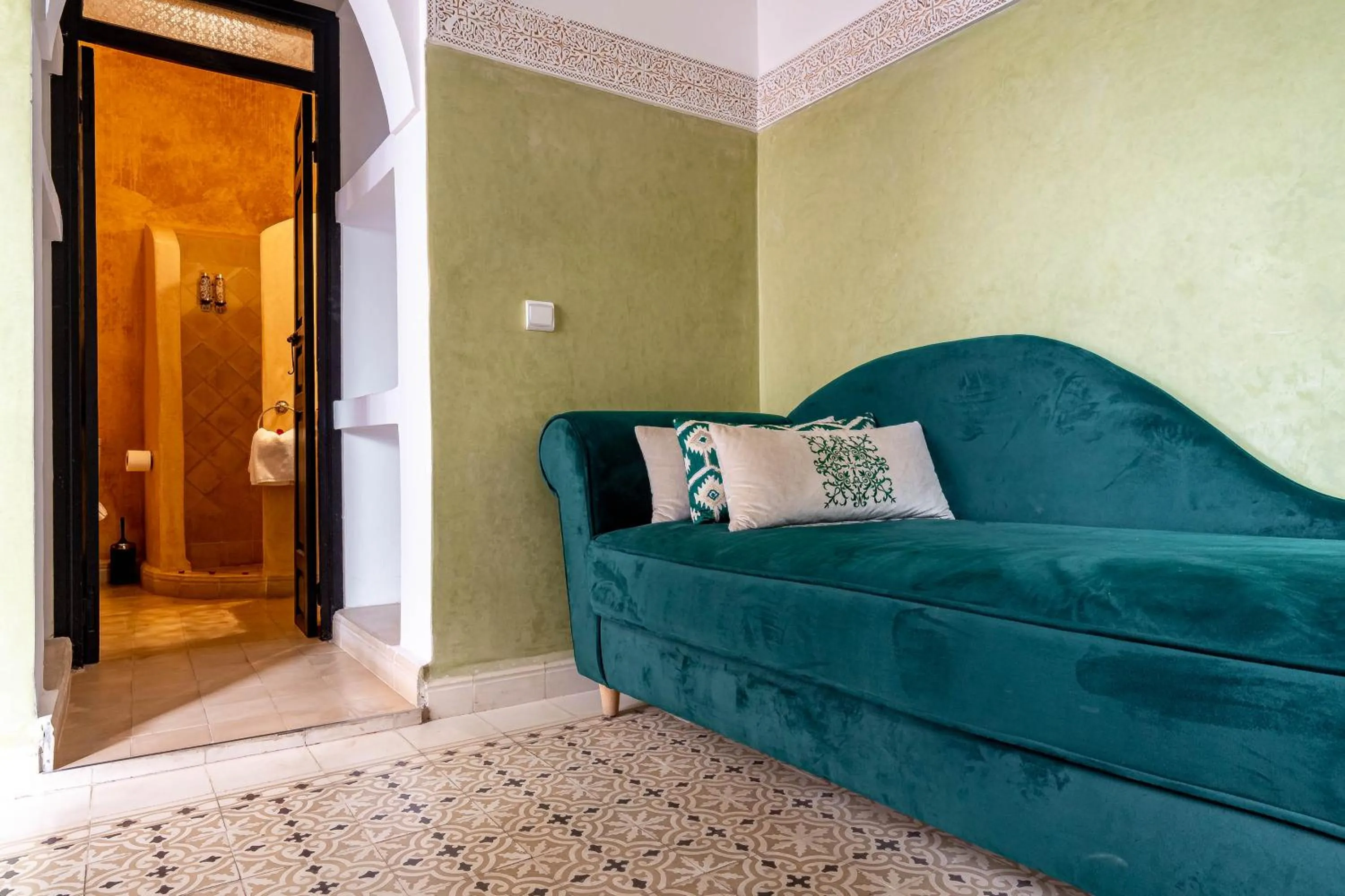 Seating area in RIAD LA GAZELLE DU SUD