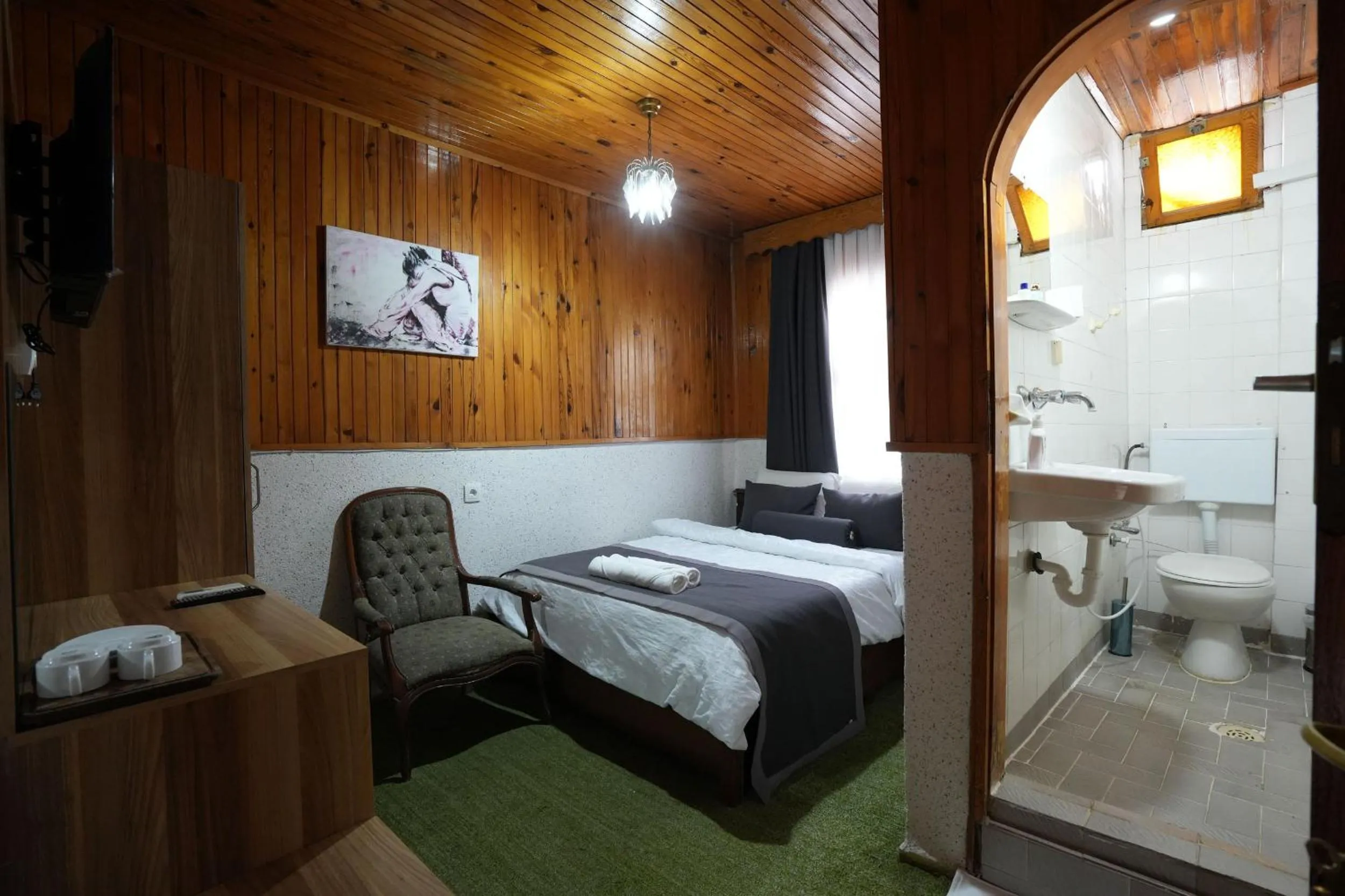 Bed in OzenTurku Hotel