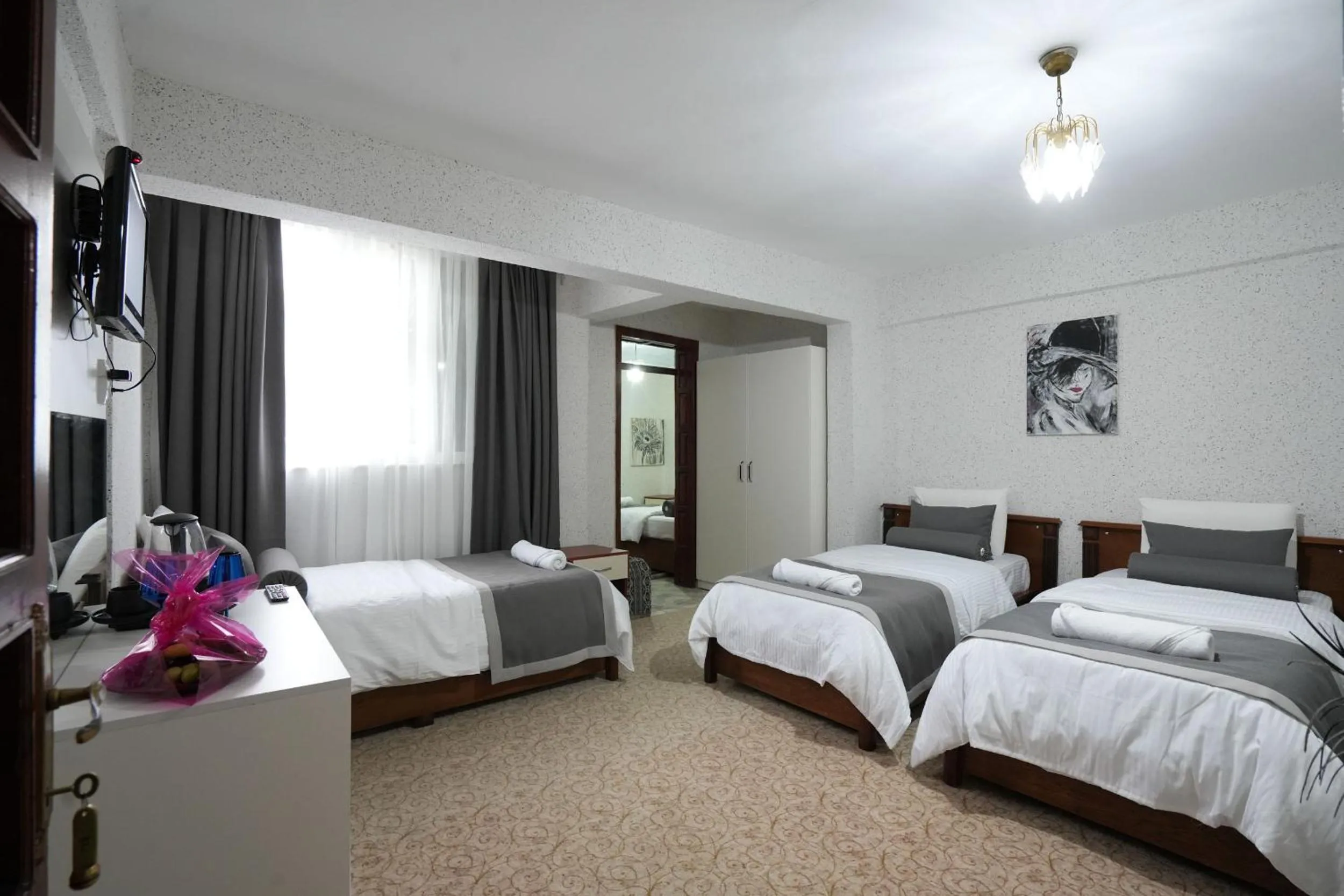 Bed in OzenTurku Hotel