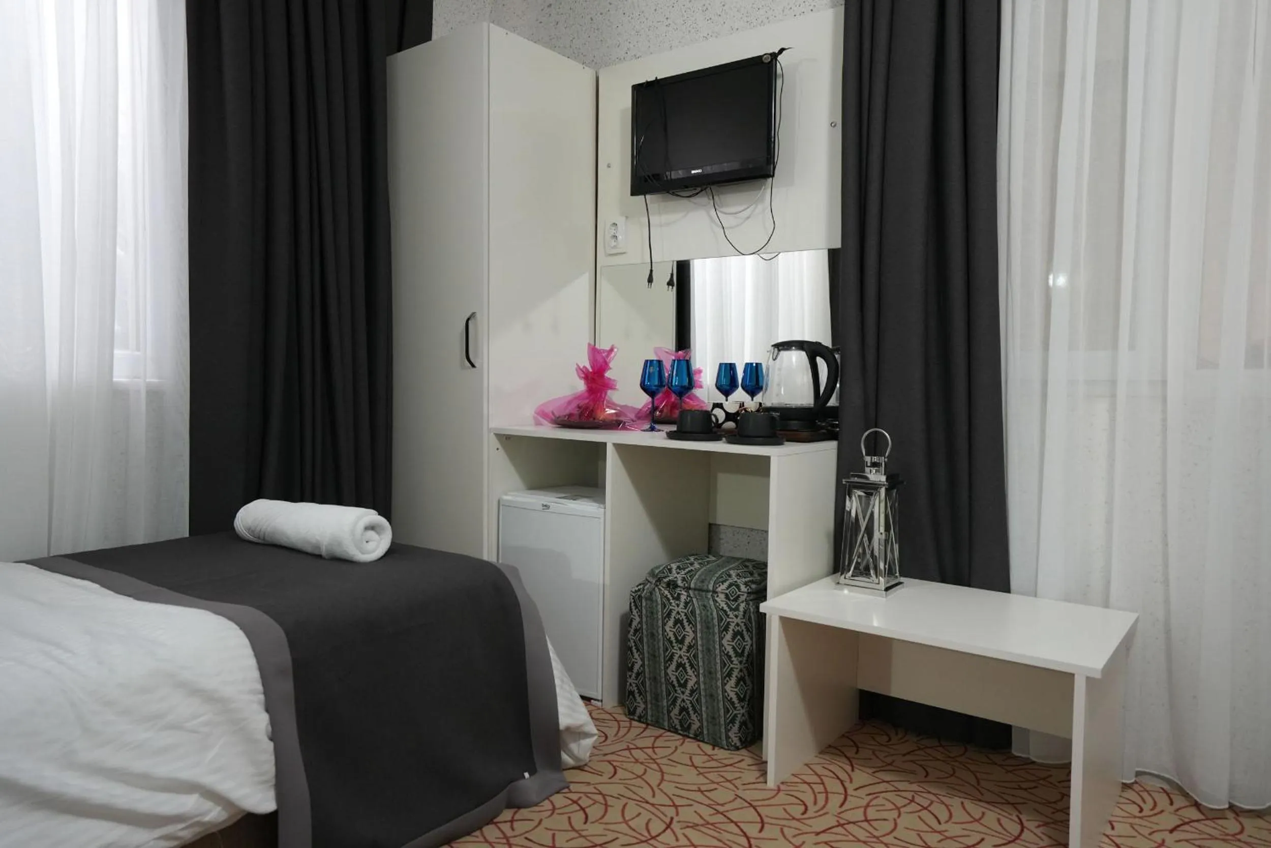 Bed in OzenTurku Hotel