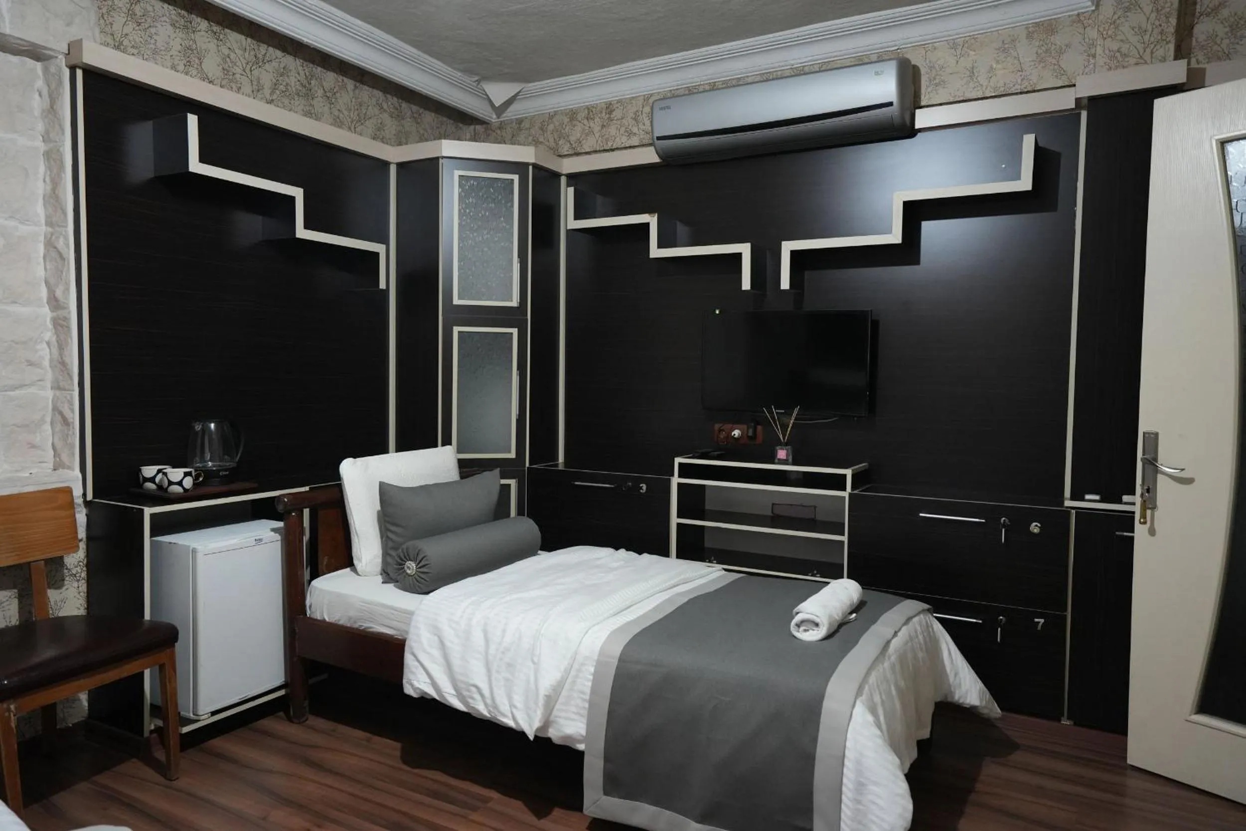 Bed in OzenTurku Hotel