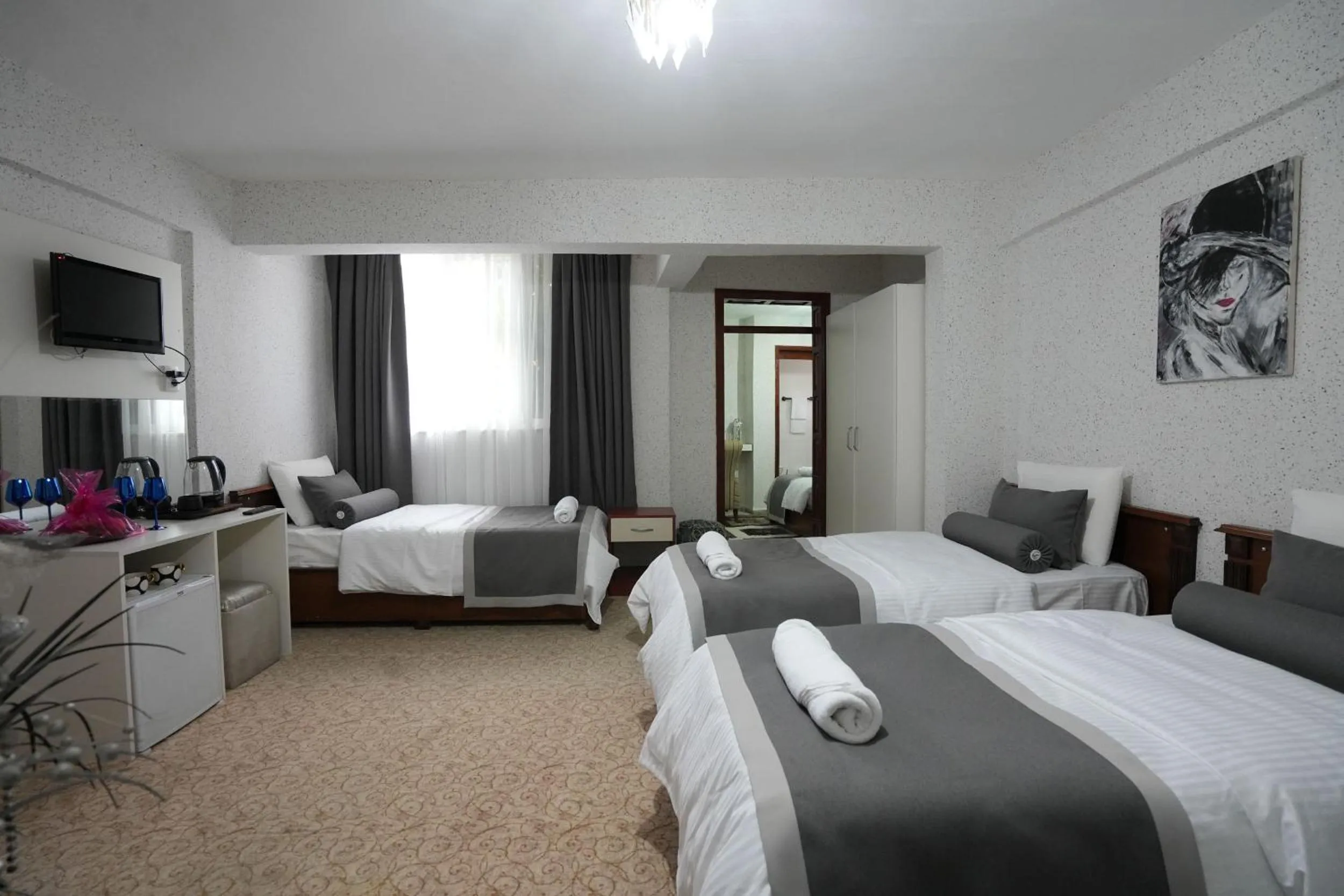 Bed in OzenTurku Hotel