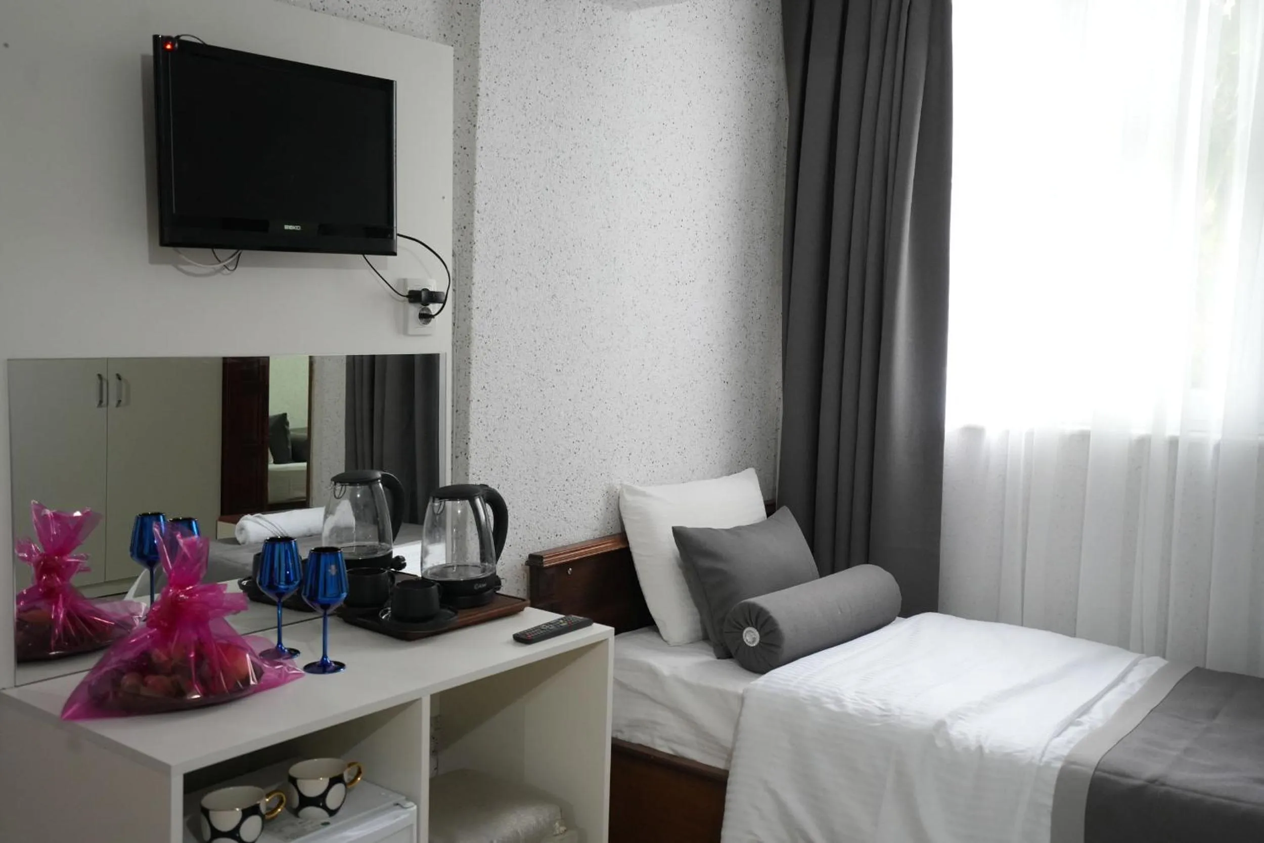 Bed in OzenTurku Hotel