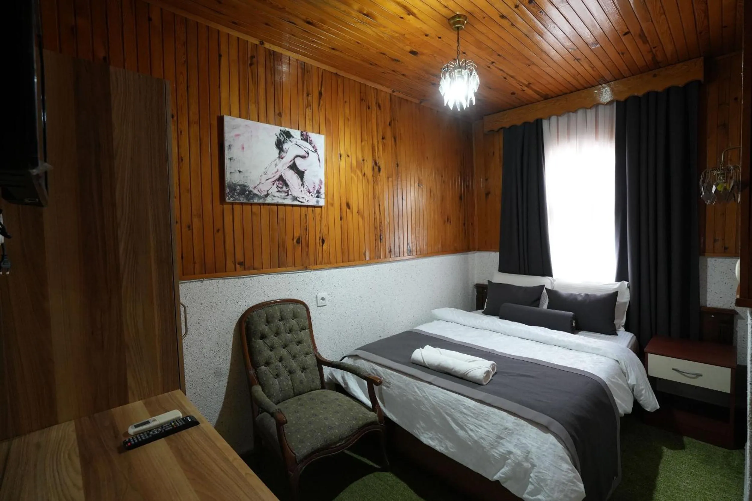 Bed in OzenTurku Hotel