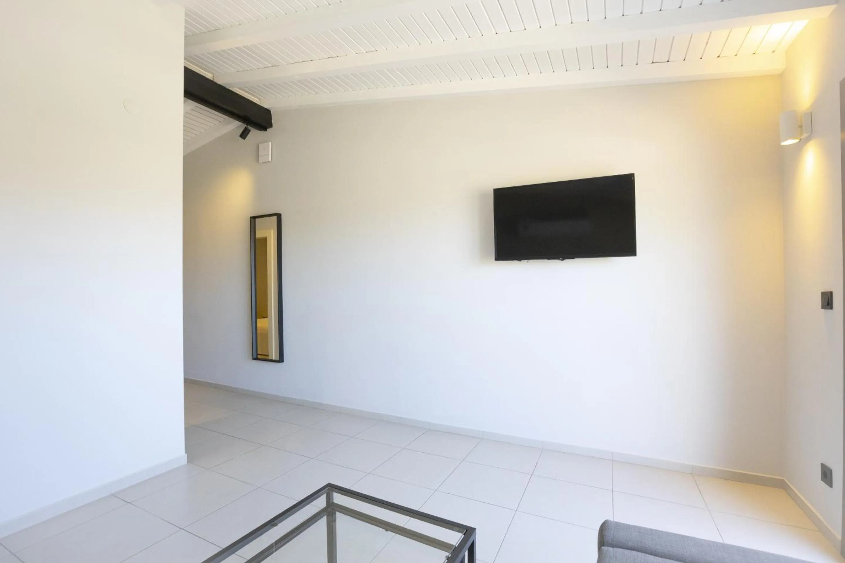 Living room in AEGEAN Apartments - Marina & Chios Island View