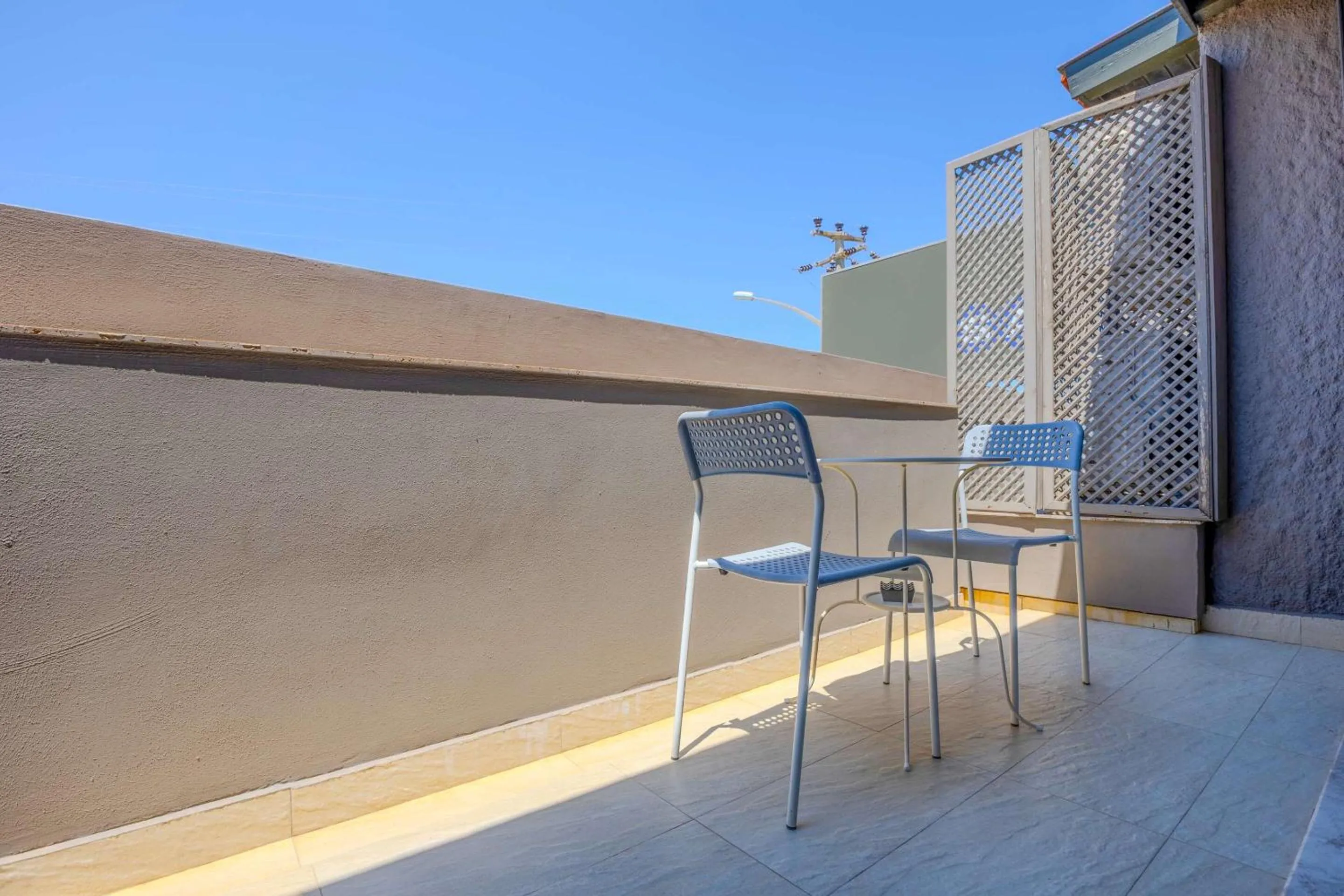 Balcony/Terrace in AEGEAN Apartments - Marina & Chios Island View